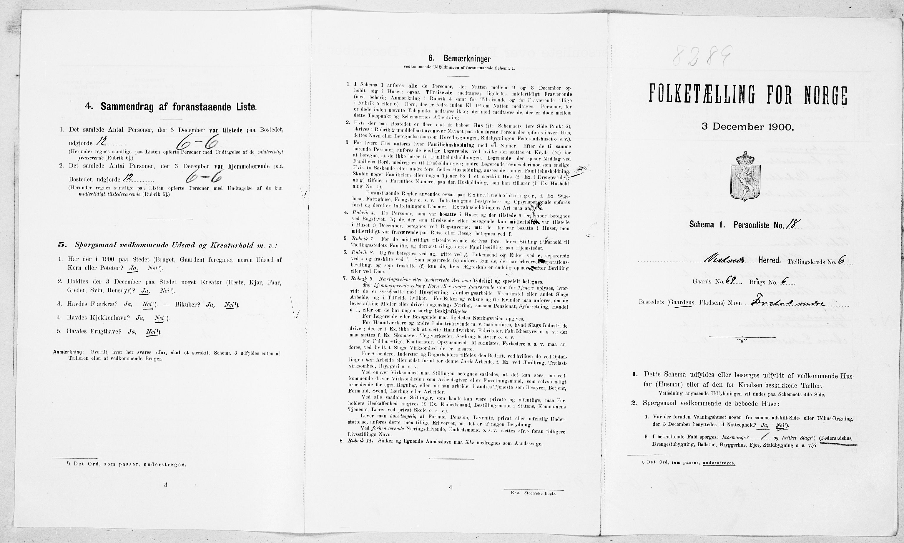 SAT, Folketelling 1900 for 1535 Vestnes herred, 1900, s. 647