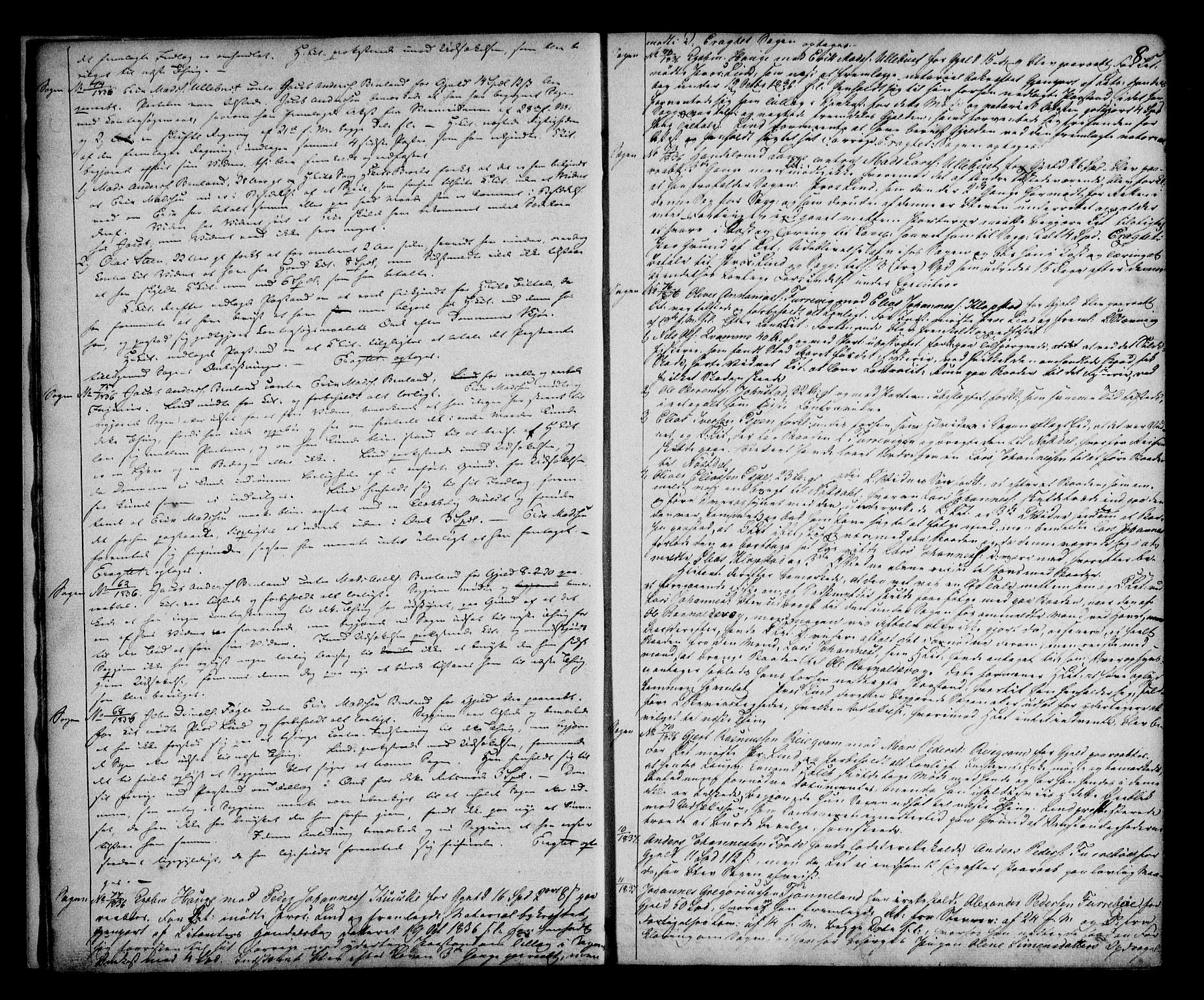 Sunnfjord tingrett, AV/SAB-A-3201/1/F/Fa/Fab/L0020: Tingbok, 1837-1843, s. 7b-8a