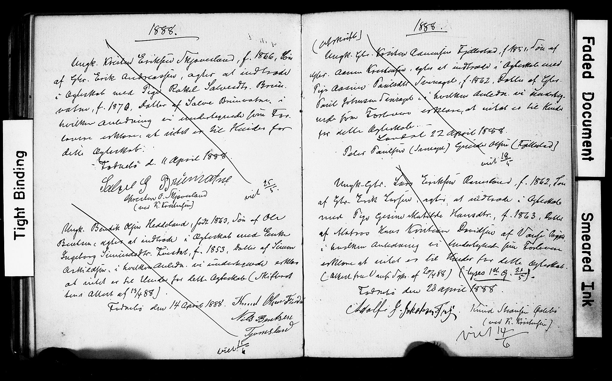 Holum sokneprestkontor, AV/SAK-1111-0022/F/Fe/L0003: Lysningsprotokoll nr. II 5 3, 1875-1891, s. 78