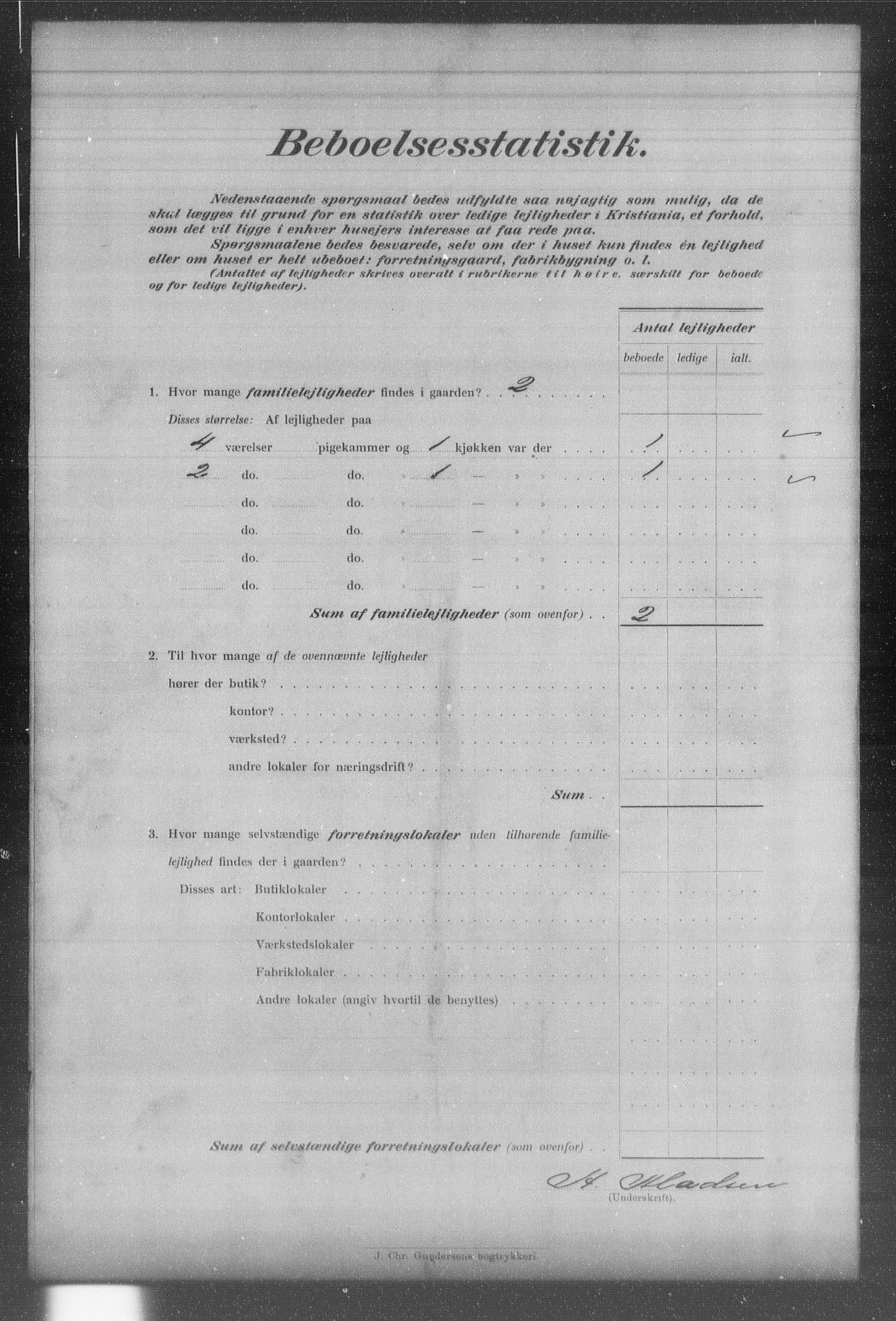 OBA, Kommunal folketelling 31.12.1903 for Kristiania kjøpstad, 1903, s. 829