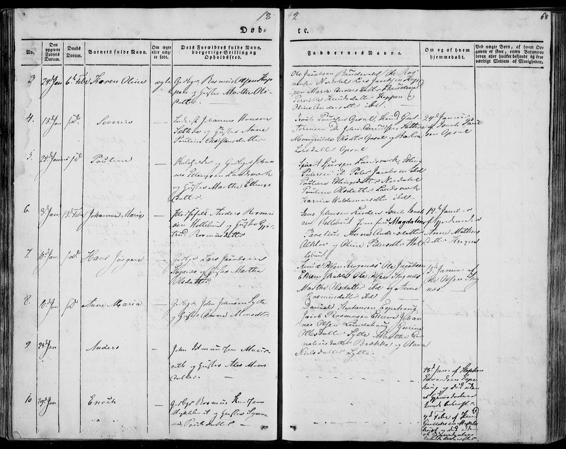 Ministerialprotokoller, klokkerbøker og fødselsregistre - Møre og Romsdal, AV/SAT-A-1454/501/L0005: Ministerialbok nr. 501A05, 1831-1844, s. 68