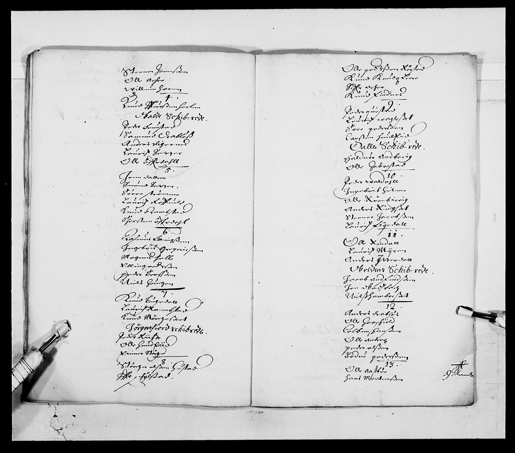 Kommanderende general (KG I) med Det norske krigsdirektorium, AV/RA-EA-5419/E/Ea/L0516: Bergenhusiske regiment, 1660-1712, s. 20