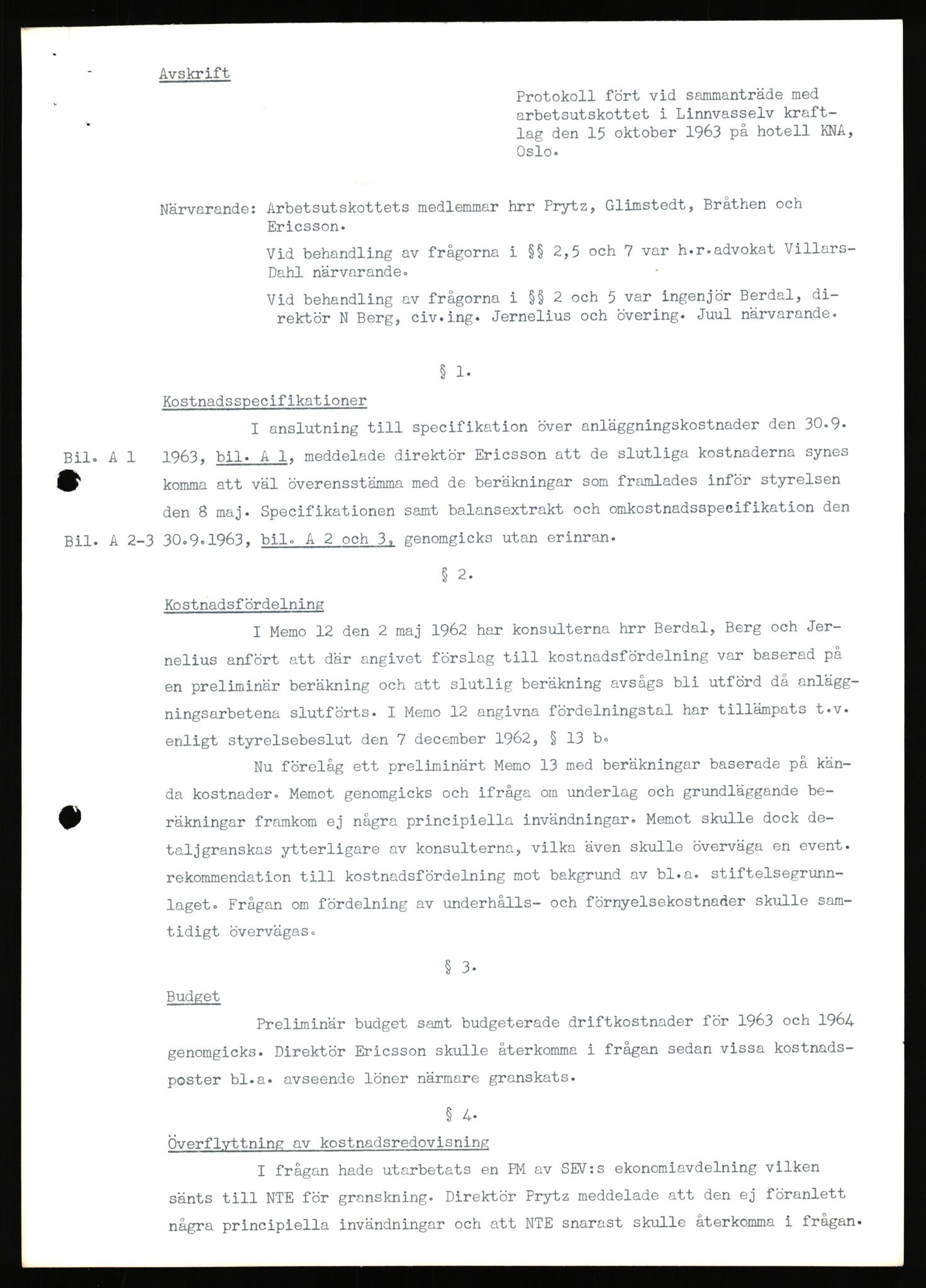 NVE, Administrasjonsdirektoratet 1961-1985, AV/RA-S-6097/D/Dc/Dca/L0088: Limingen / Kvarnbergsvatnet, 1957-1985, s. 11