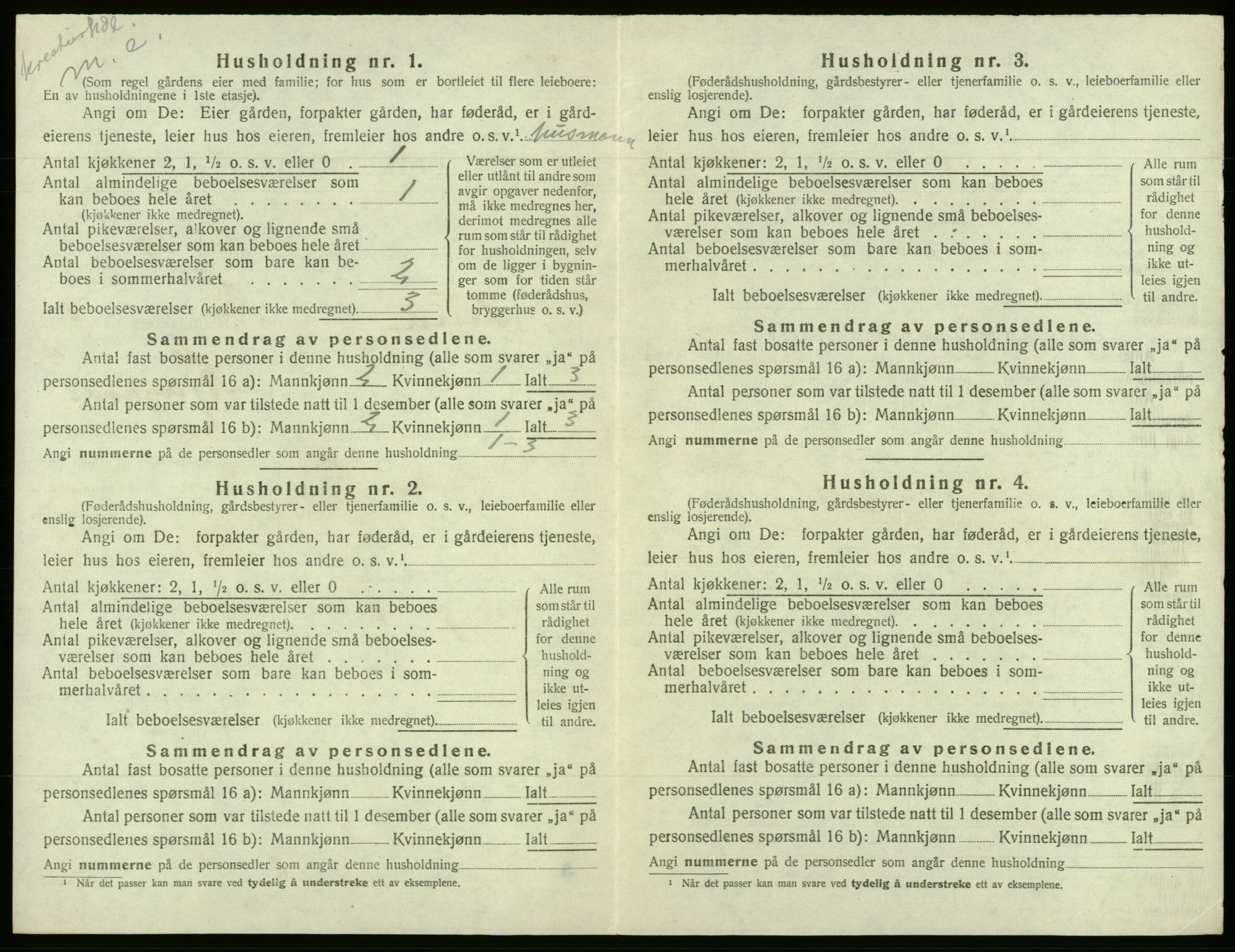SAB, Folketelling 1920 for 1241 Fusa herred, 1920, s. 177