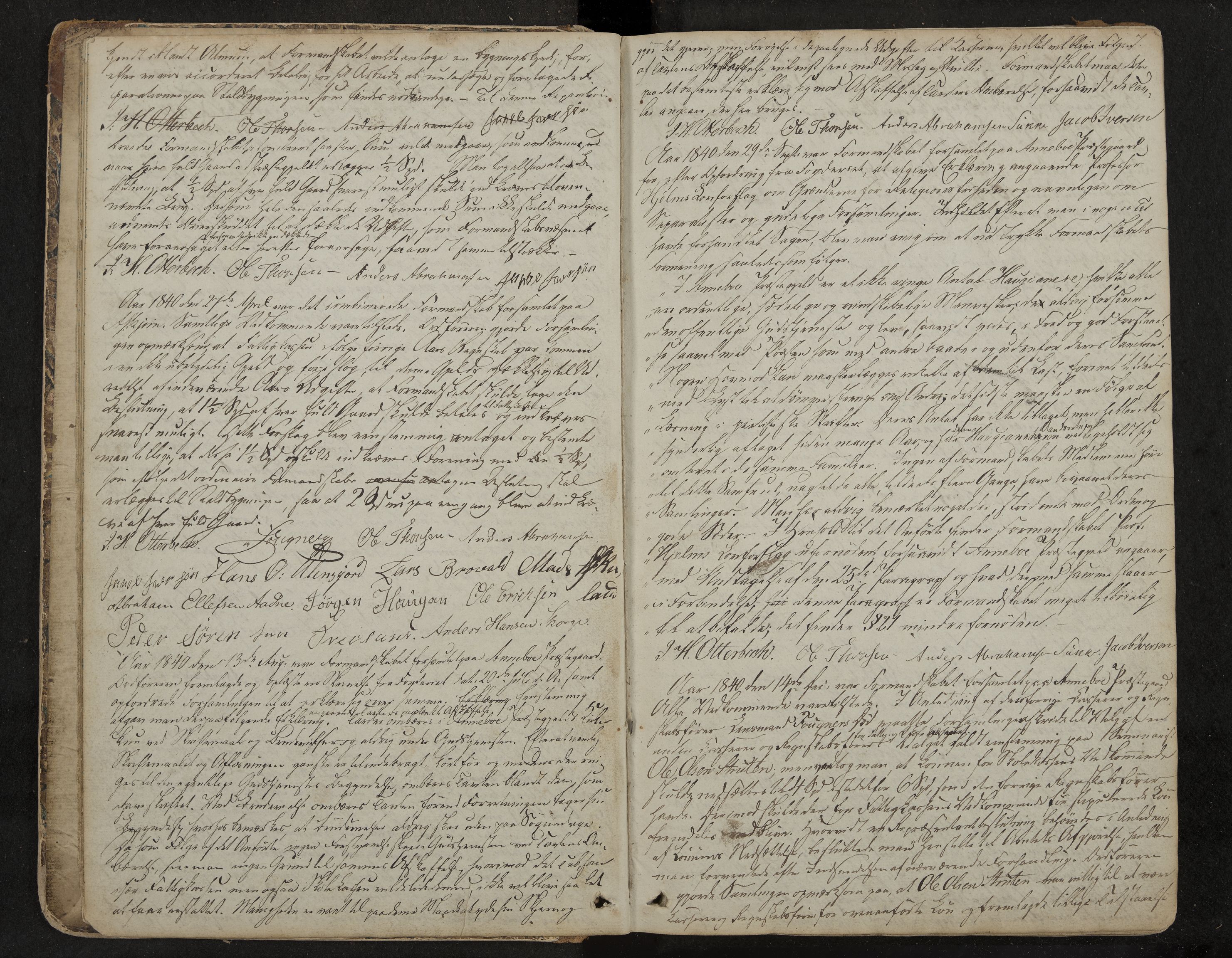 Andebu formannskap og sentraladministrasjon, IKAK/0719021-1/A/Aa/L0001: Møtebok med register, 1837-1869, s. 7