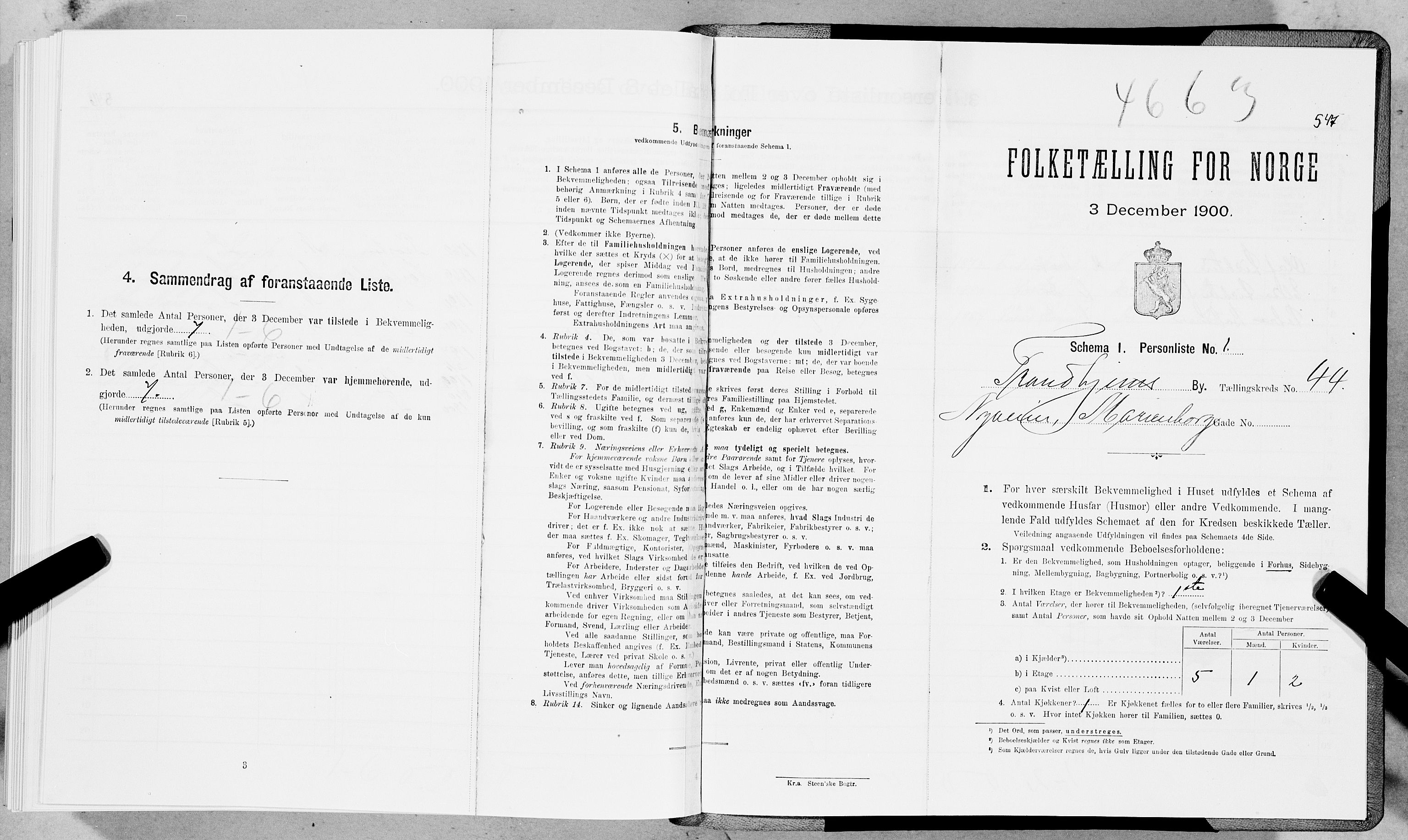 SAT, Folketelling 1900 for 1601 Trondheim kjøpstad, 1900, s. 7297