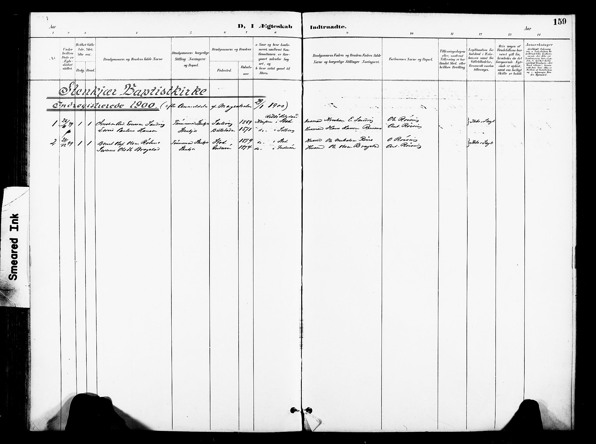 Ministerialprotokoller, klokkerbøker og fødselsregistre - Nord-Trøndelag, SAT/A-1458/739/L0372: Ministerialbok nr. 739A04, 1895-1903, s. 159