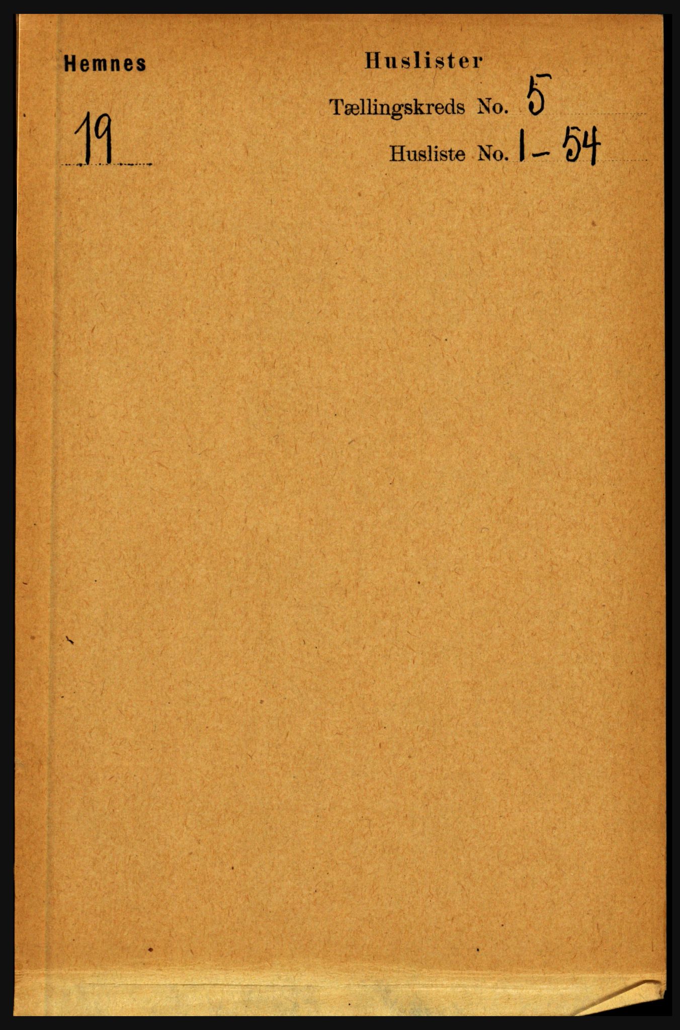RA, Folketelling 1891 for 1832 Hemnes herred, 1891, s. 2494