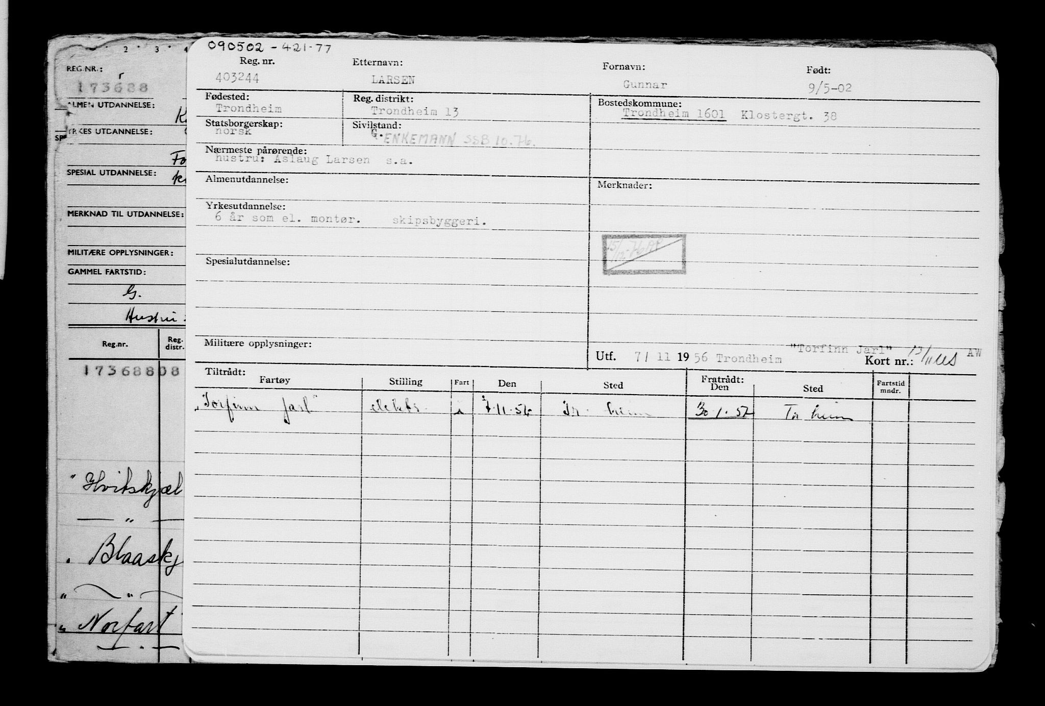 Direktoratet for sjømenn, AV/RA-S-3545/G/Gb/L0044: Hovedkort, 1902, s. 385