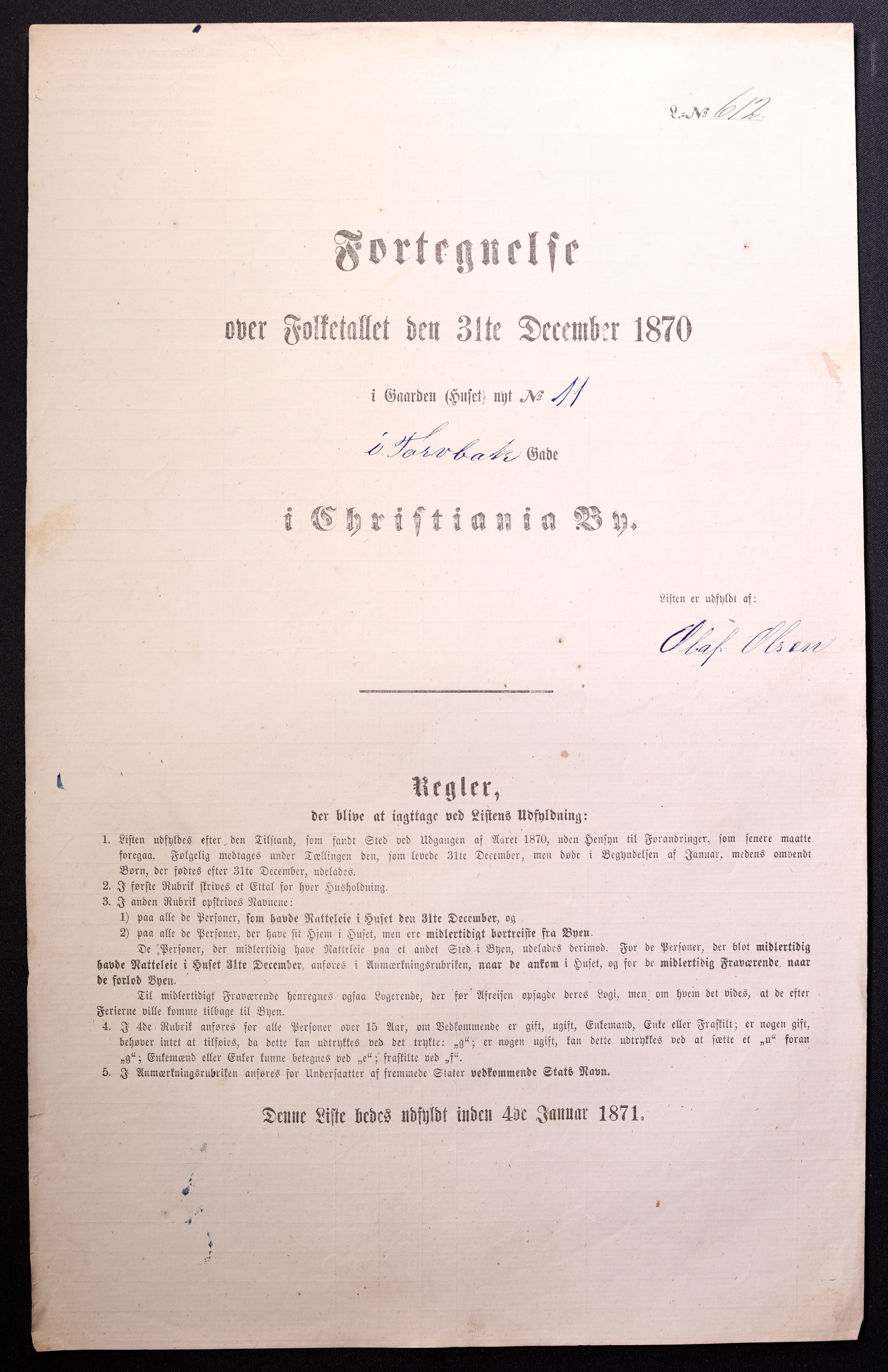 RA, Folketelling 1870 for 0301 Kristiania kjøpstad, 1870, s. 4358