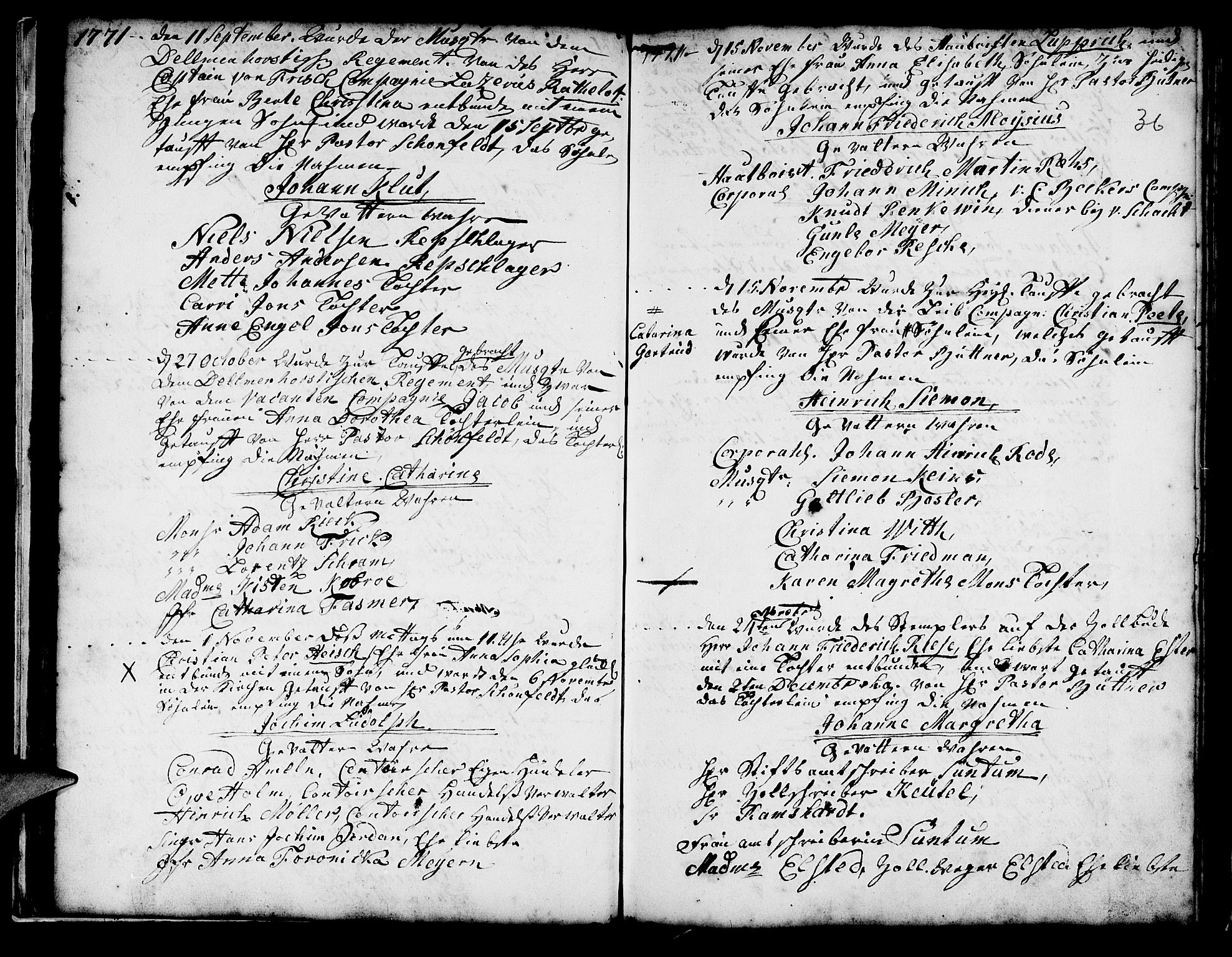 Mariakirken Sokneprestembete, AV/SAB-A-76901/H/Haa/L0001: Ministerialbok nr. A 1, 1740-1784, s. 36