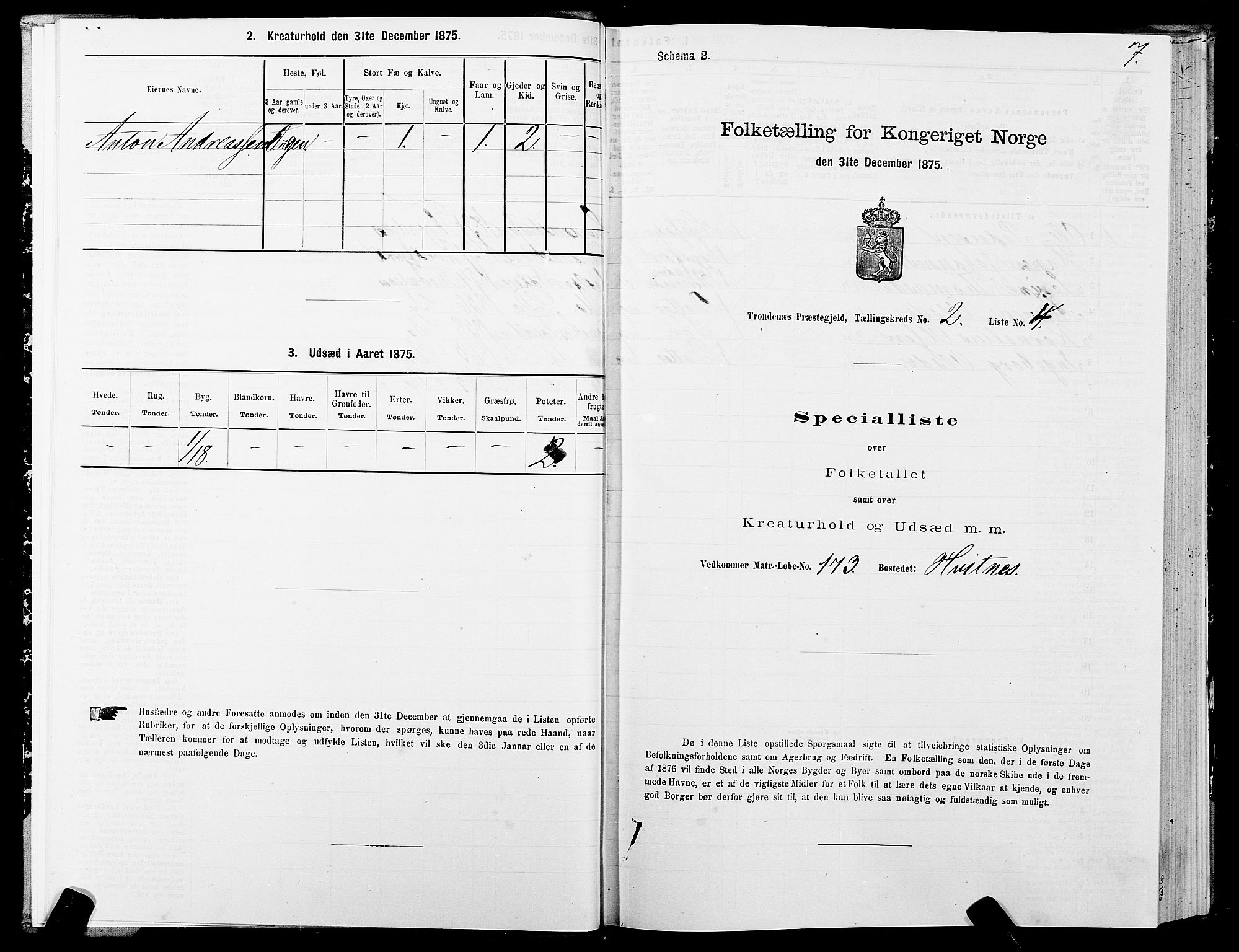 SATØ, Folketelling 1875 for 1914P Trondenes prestegjeld, 1875, s. 2007