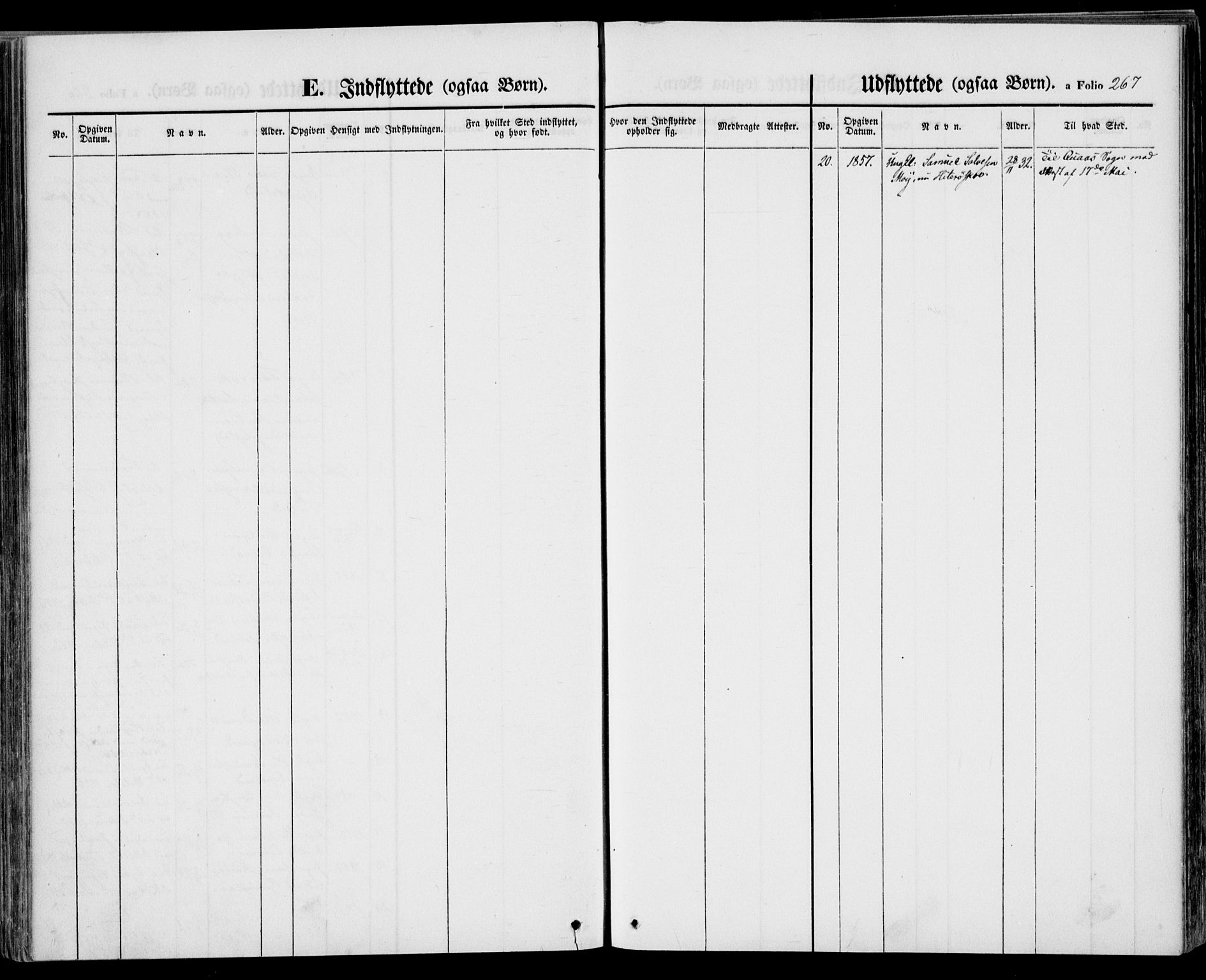 Kvinesdal sokneprestkontor, AV/SAK-1111-0026/F/Fa/Fab/L0005: Ministerialbok nr. A 5, 1844-1857, s. 267