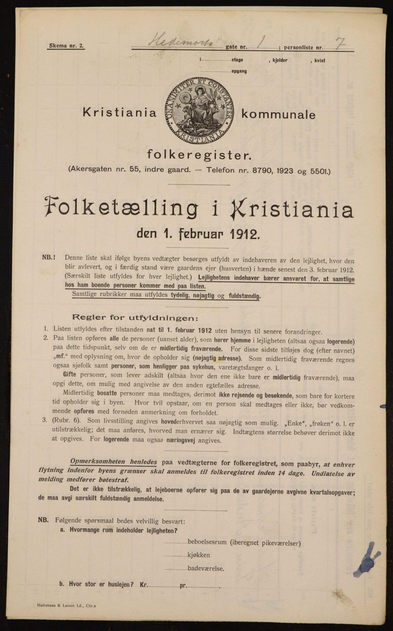 OBA, Kommunal folketelling 1.2.1912 for Kristiania, 1912, s. 36042