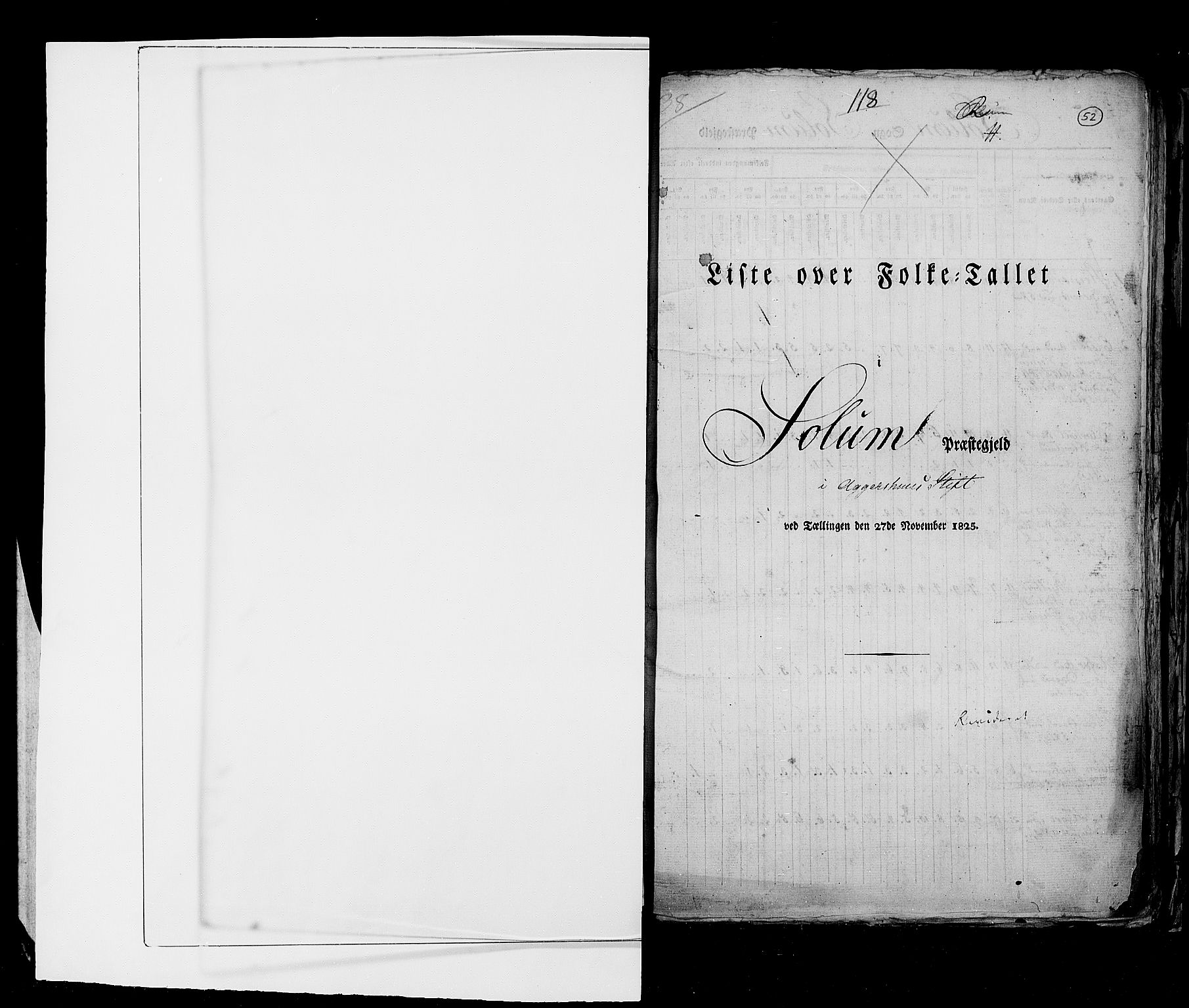 RA, Folketellingen 1825, bind 9: Bratsberg amt, 1825, s. 52