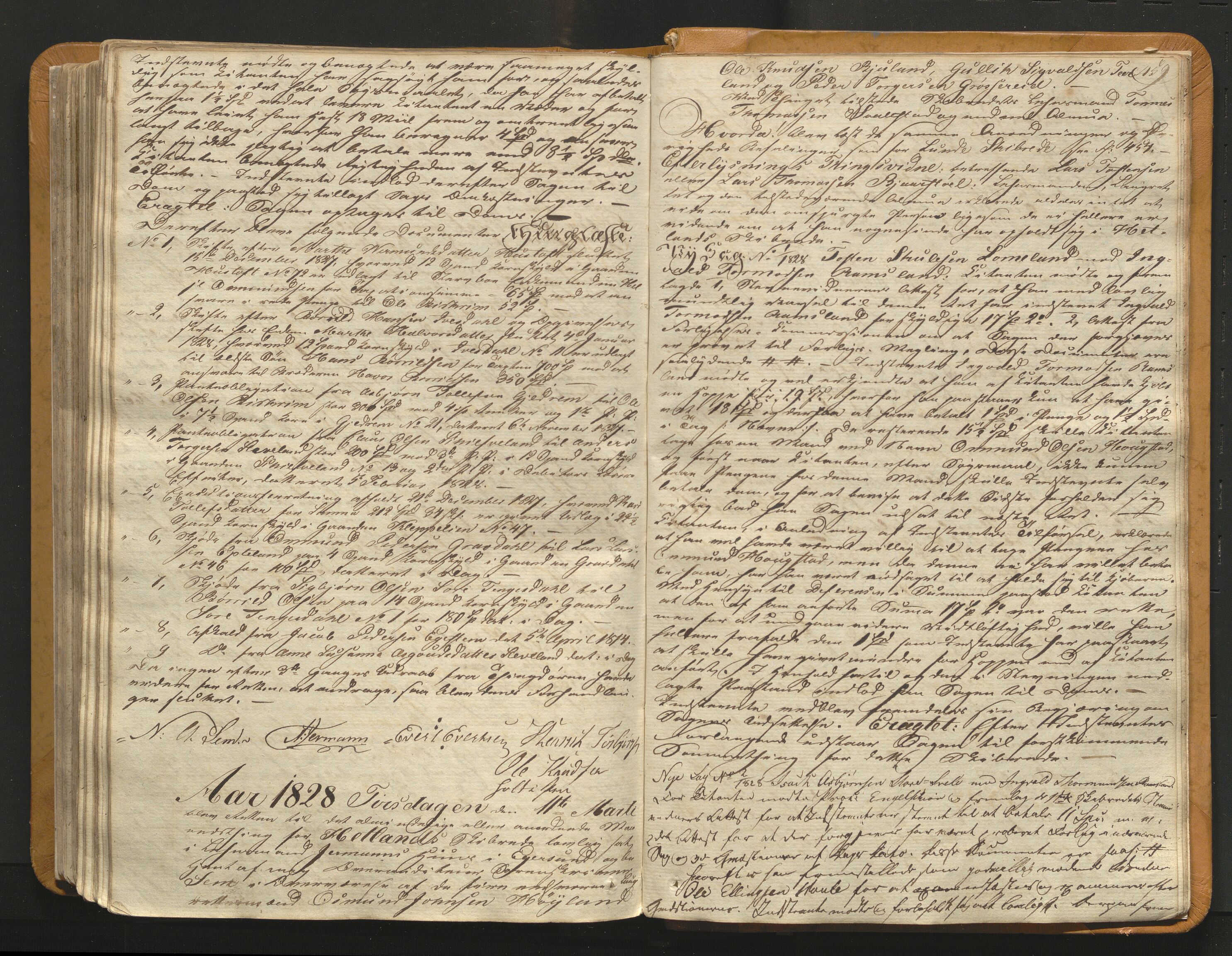 Jæren og Dalane sorenskriveri, AV/SAST-A-100306/3/30/30BAA/L0001: Tingbok for Dalane, 1820-1828, s. 458b-459a