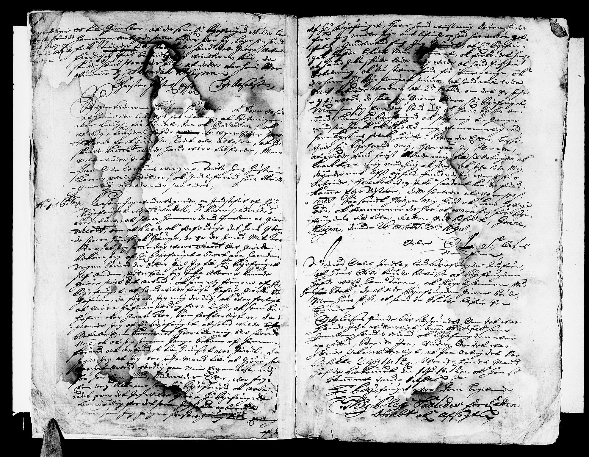 Nedenes sorenskriveri før 1824, SAK/1221-0007/F/Fa/L0010: Tingbok med register nr 6, 1698-1701, s. 2b-3a