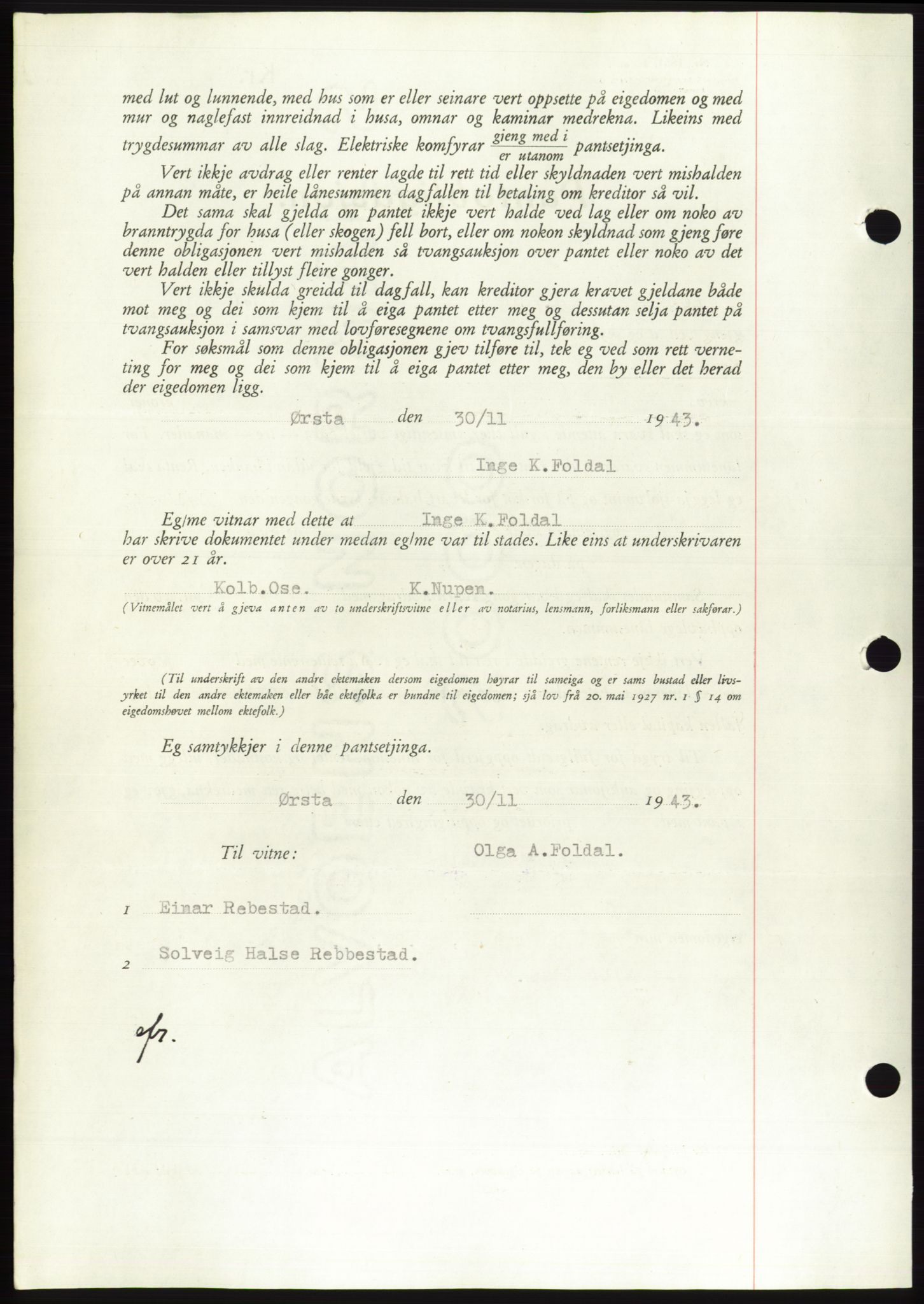 Søre Sunnmøre sorenskriveri, AV/SAT-A-4122/1/2/2C/L0114: Pantebok nr. 1-2B, 1943-1947, Dagboknr: 52/1944