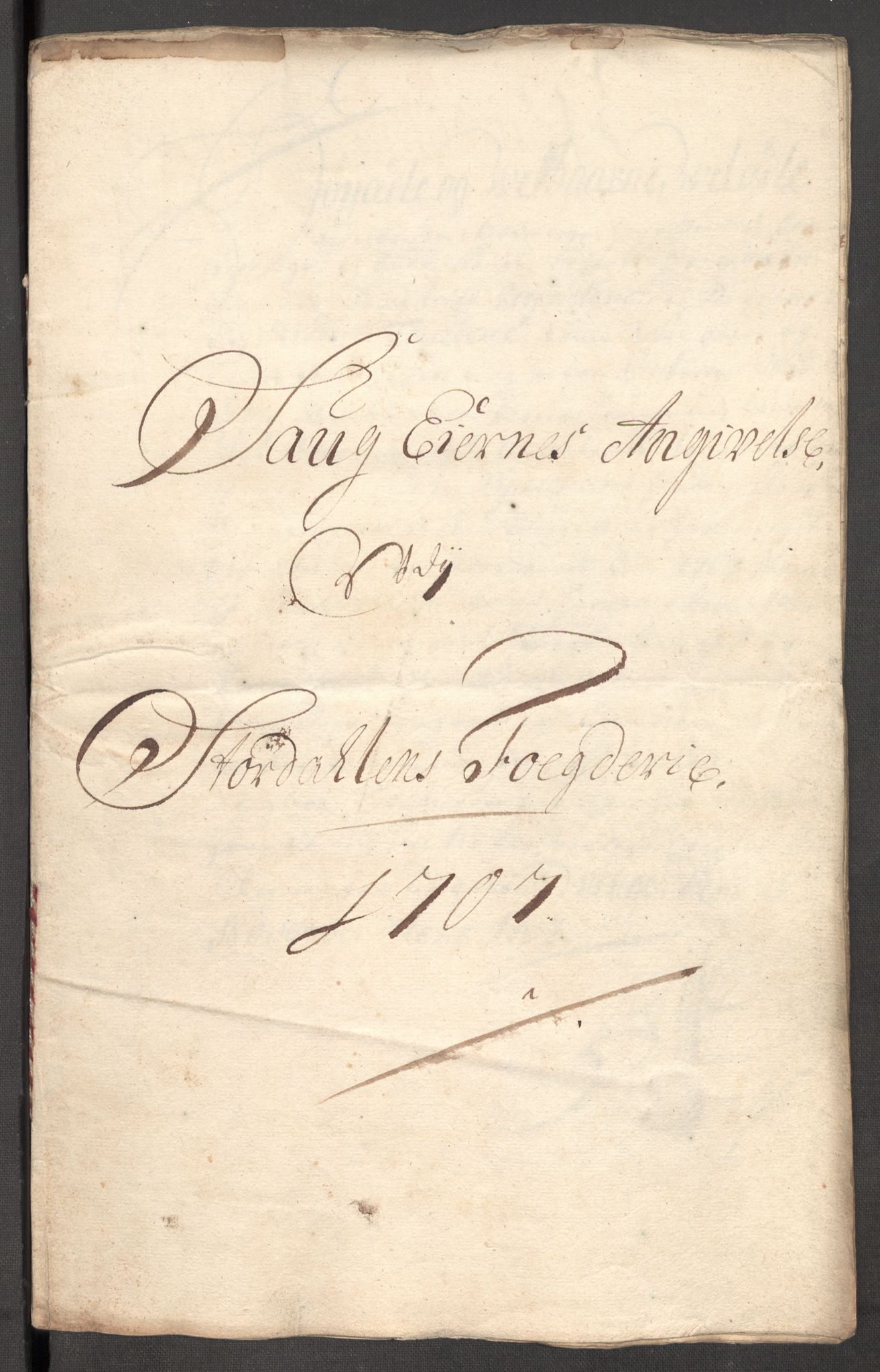 Rentekammeret inntil 1814, Reviderte regnskaper, Fogderegnskap, RA/EA-4092/R62/L4197: Fogderegnskap Stjørdal og Verdal, 1707, s. 185