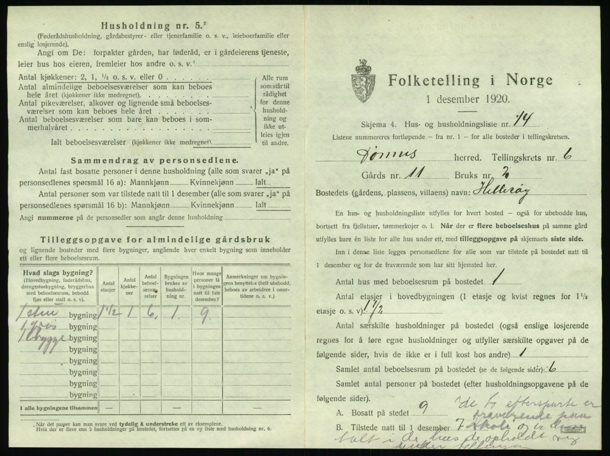 SAT, Folketelling 1920 for 1827 Dønnes herred, 1920, s. 564