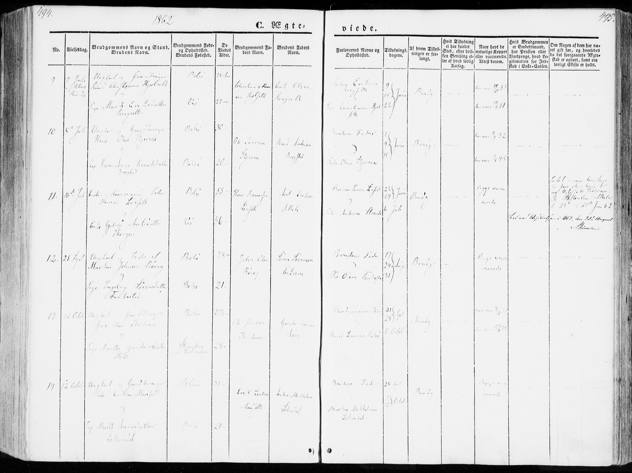 Ministerialprotokoller, klokkerbøker og fødselsregistre - Møre og Romsdal, AV/SAT-A-1454/555/L0653: Ministerialbok nr. 555A04, 1843-1869, s. 494-495