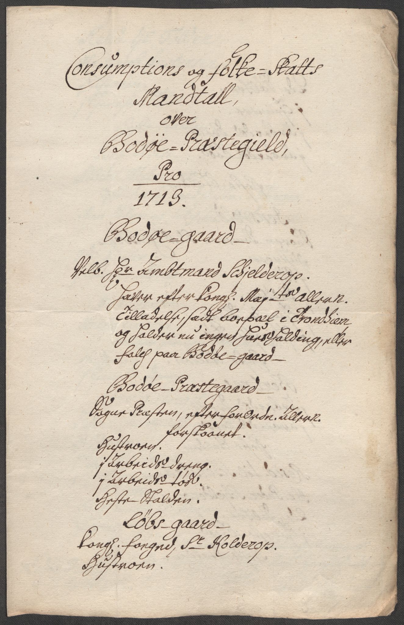 Rentekammeret inntil 1814, Reviderte regnskaper, Fogderegnskap, RA/EA-4092/R66/L4583: Fogderegnskap Salten, 1713, s. 98