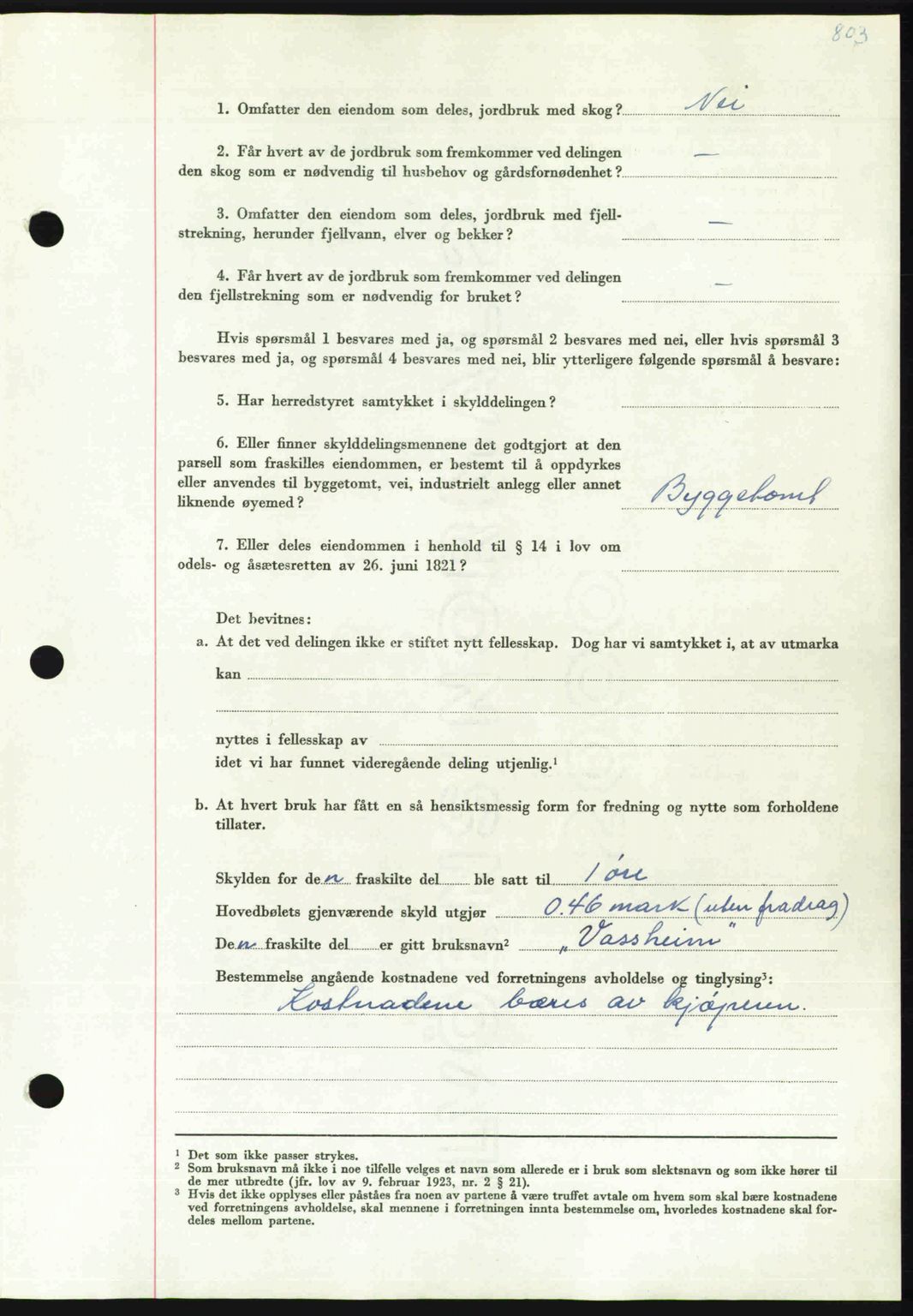 Nordmøre sorenskriveri, AV/SAT-A-4132/1/2/2Ca: Pantebok nr. A112, 1949-1949, Dagboknr: 2948/1949