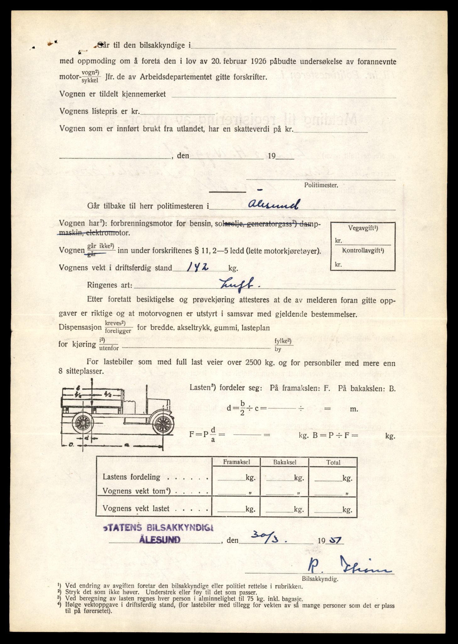 Møre og Romsdal vegkontor - Ålesund trafikkstasjon, AV/SAT-A-4099/F/Fe/L0042: Registreringskort for kjøretøy T 13906 - T 14079, 1927-1998, s. 327