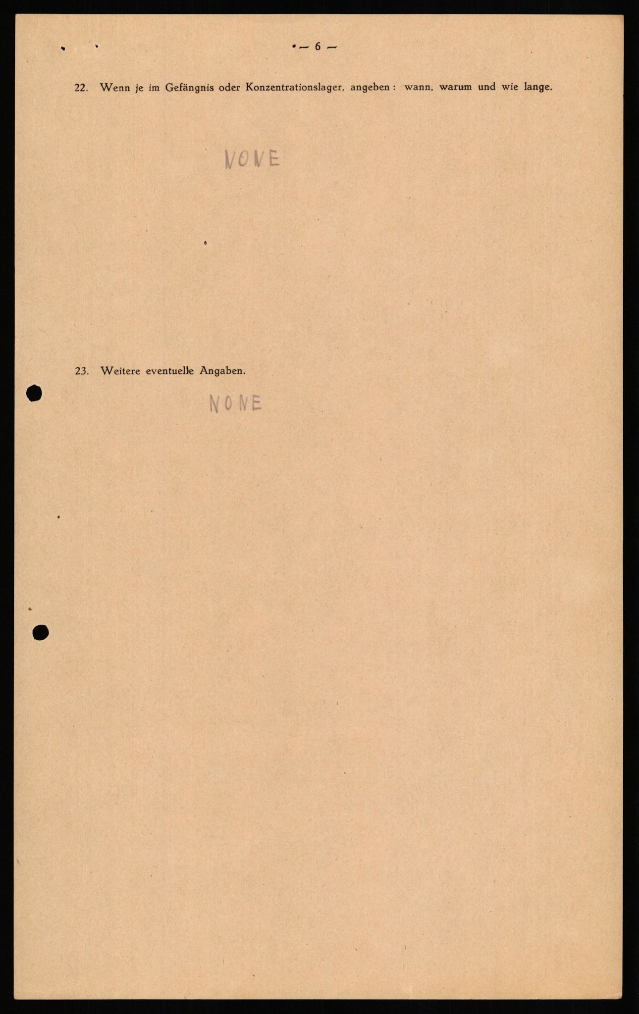 Forsvaret, Forsvarets overkommando II, AV/RA-RAFA-3915/D/Db/L0027: CI Questionaires. Tyske okkupasjonsstyrker i Norge. Tyskere., 1945-1946, s. 510