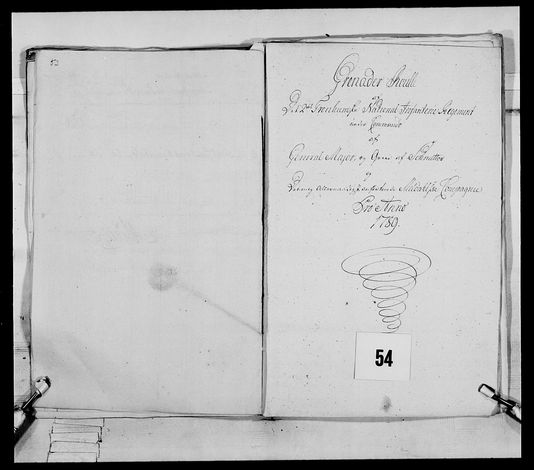 Generalitets- og kommissariatskollegiet, Det kongelige norske kommissariatskollegium, AV/RA-EA-5420/E/Eh/L0079: 2. Trondheimske nasjonale infanteriregiment, 1782-1789, s. 275