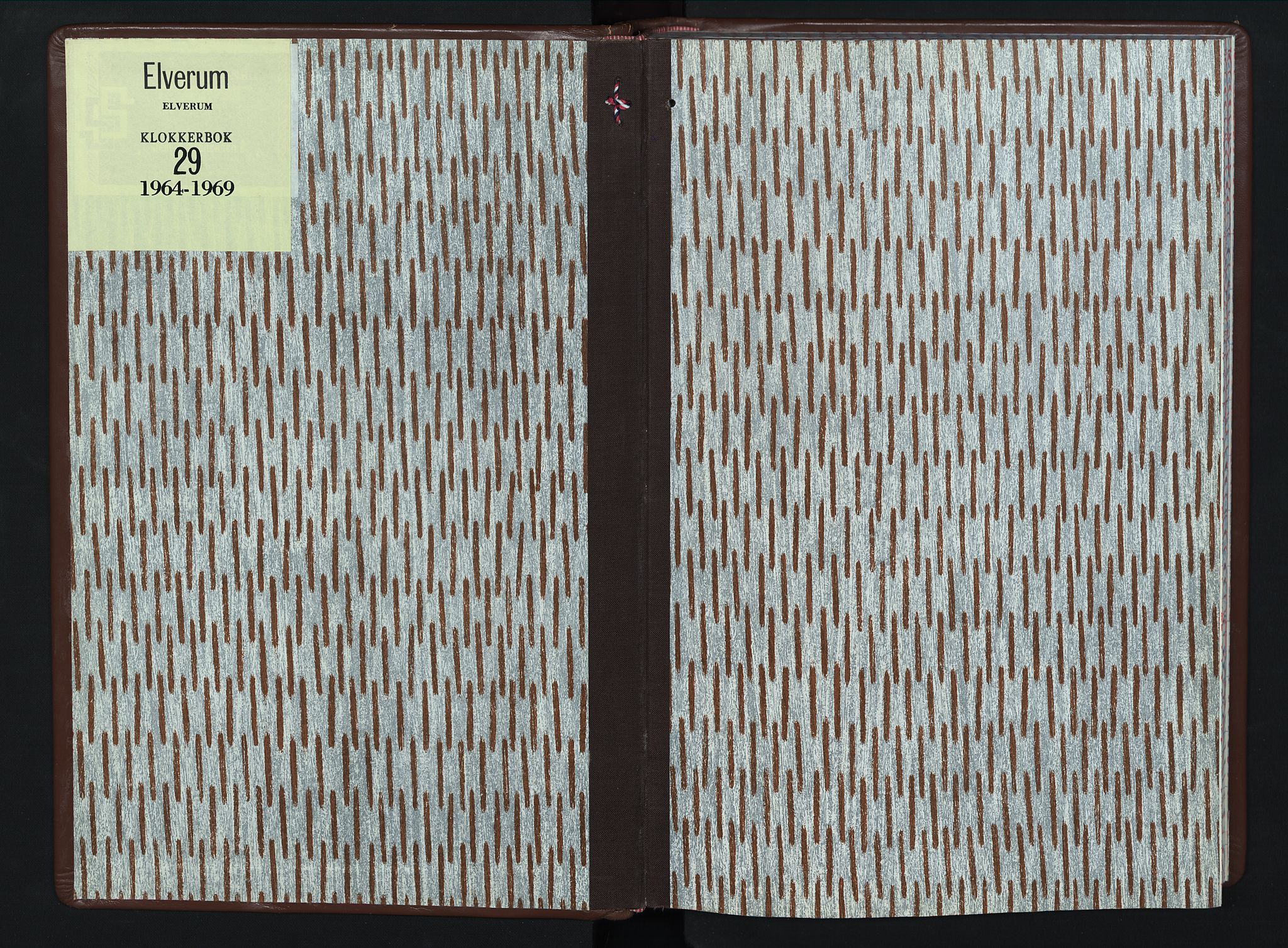 Elverum prestekontor, SAH/PREST-044/H/Ha/Hab/L0029: Klokkerbok nr. 29, 1964-1969