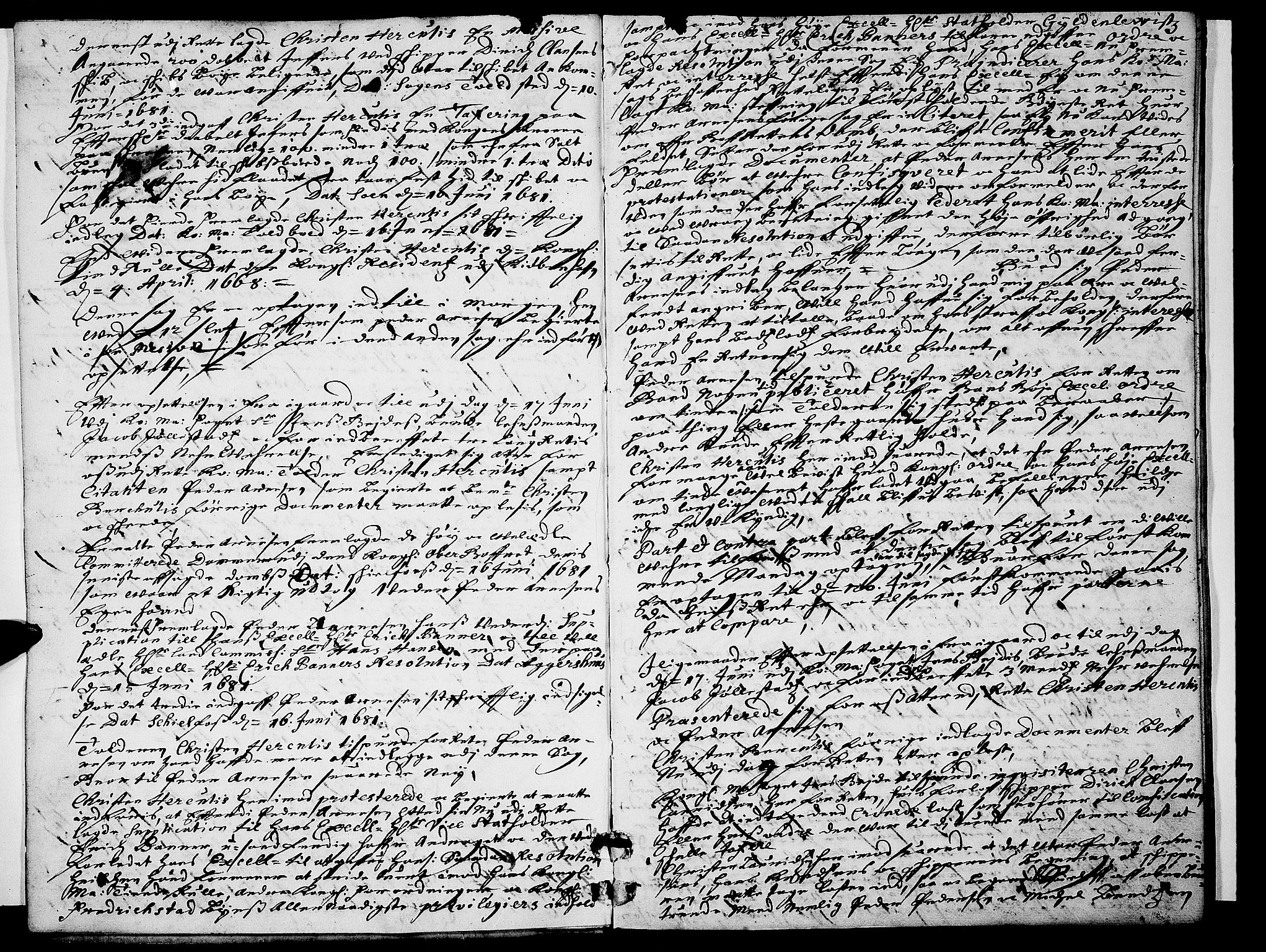 Follo sorenskriveri, SAO/A-10274/F/Fb/Fba/L0016: Tingbok, 1681-1682, s. 2b-3a