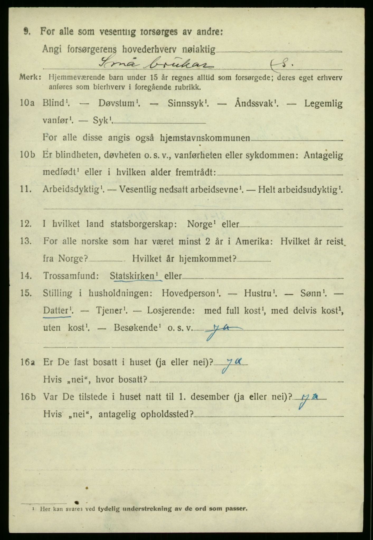 SAB, Folketelling 1920 for 1264 Austrheim herred, 1920, s. 1159