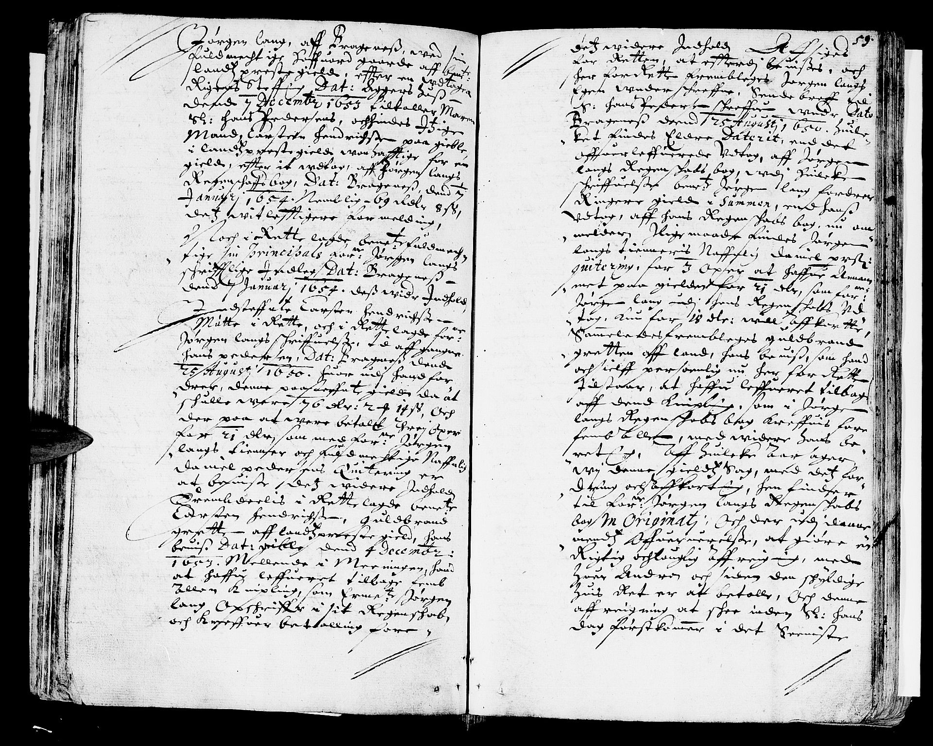 Hadeland, Land og Valdres sorenskriveri, SAH/TING-028/G/Gb/L0003: Tingbok, 1653-1655, s. 58b-59a