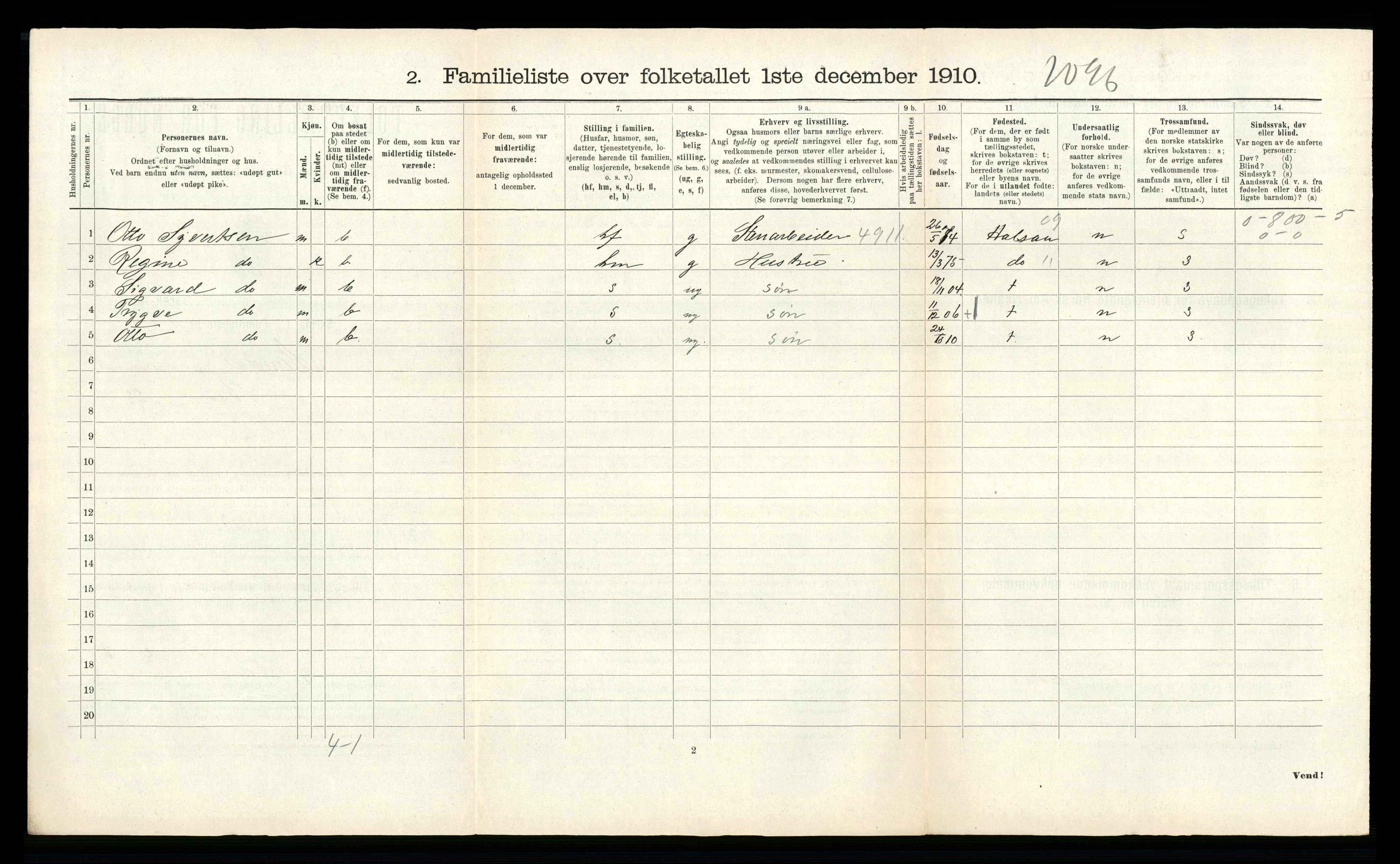 RA, Folketelling 1910 for 1002 Mandal ladested, 1910, s. 969