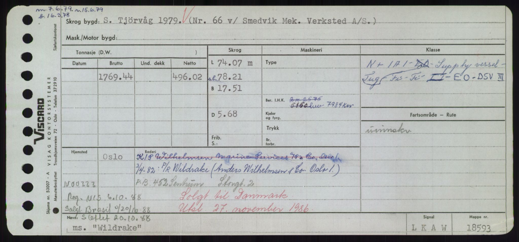 Sjøfartsdirektoratet med forløpere, Skipsmålingen, RA/S-1627/H/Hd/L0041: Fartøy, Vi-Ås, s. 327