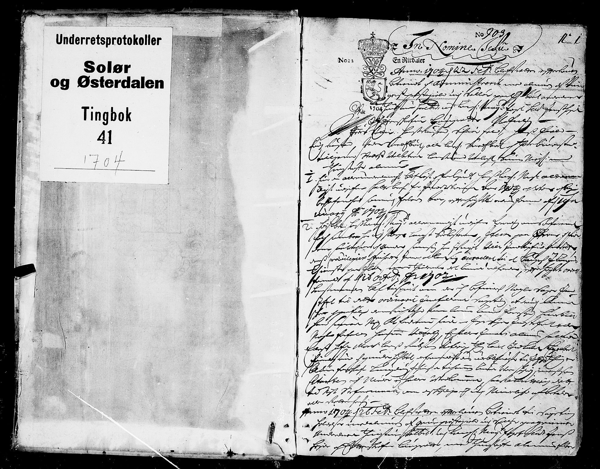 Solør og Østerdalen sorenskriveri, SAH/TING-024/G/Gb/L0041: Tingbok, 1704, s. 0b-1a
