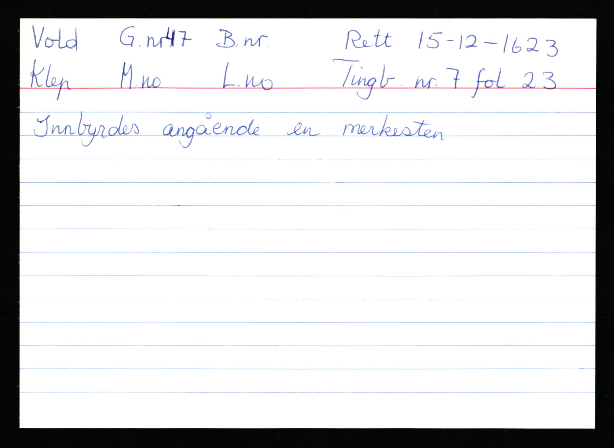Statsarkivet i Stavanger, AV/SAST-A-101971/03/Y/Ym/L0067: Åstedskort sortert etter gårdsnavn: Vik - Vold, 1600-1950, s. 623
