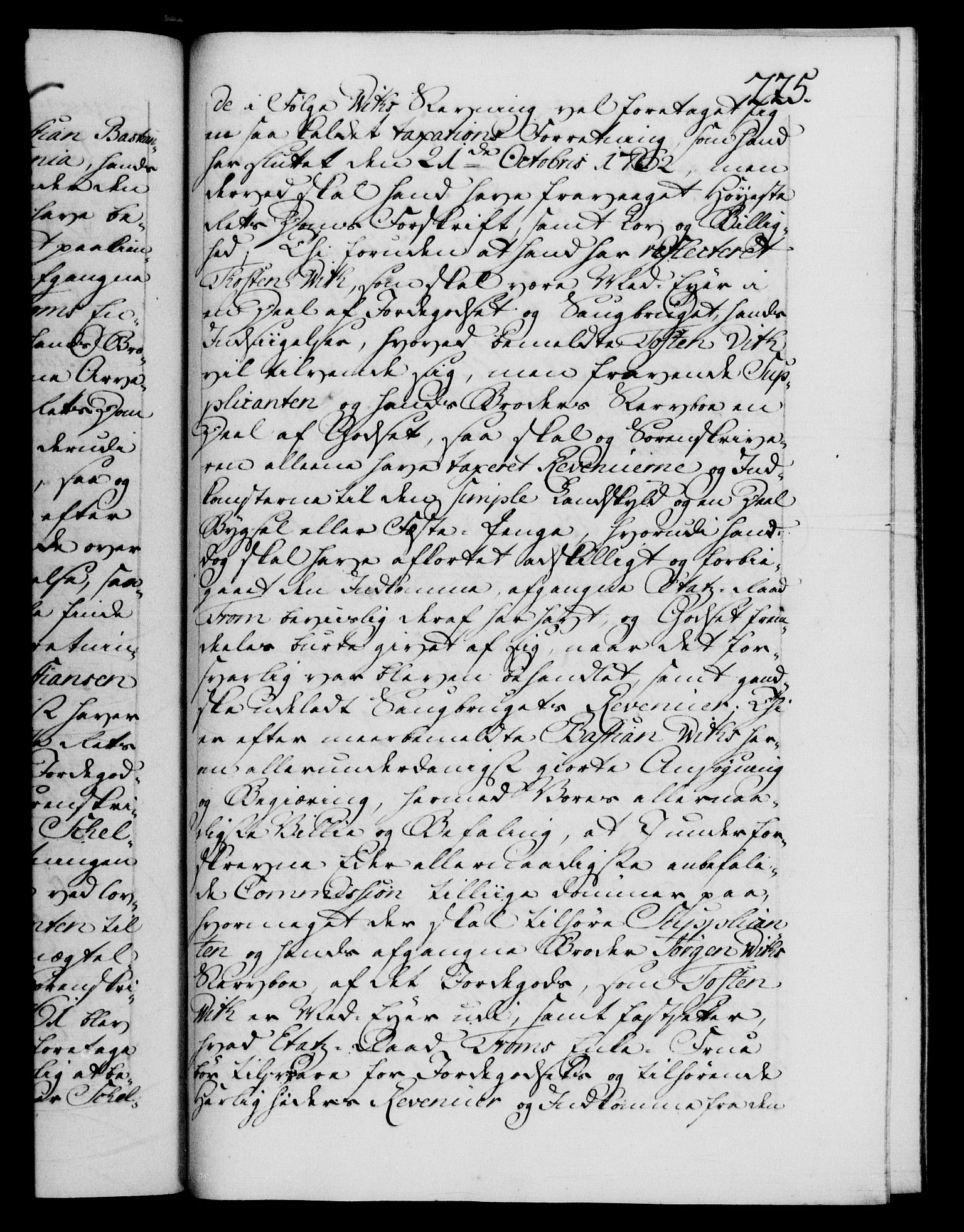 Danske Kanselli 1572-1799, AV/RA-EA-3023/F/Fc/Fca/Fcab/L0037: Norske tegnelser, 1762-1766, s. 225a