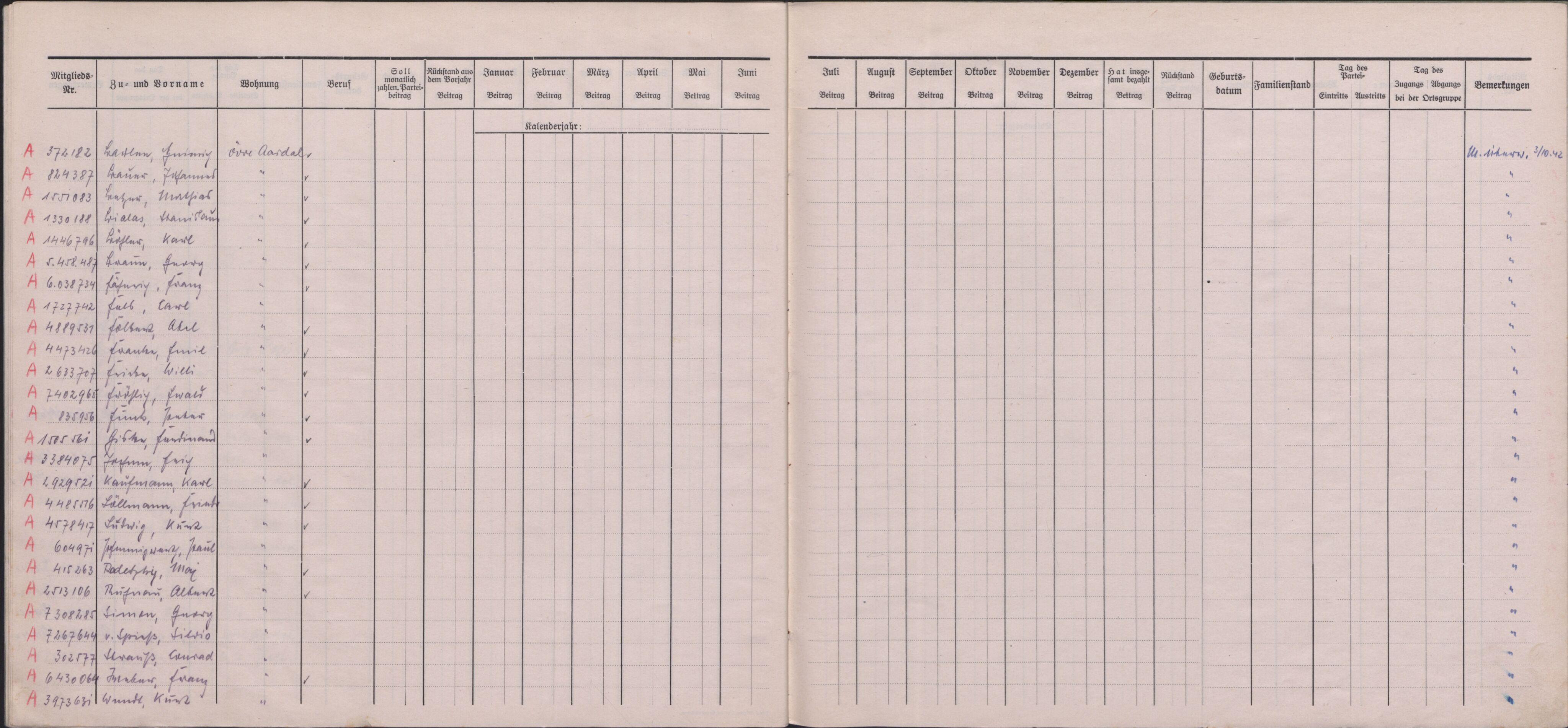 Forsvarets Overkommando. 2 kontor. Arkiv 11.4. Spredte tyske arkivsaker, AV/RA-RAFA-7031/D/Dar/Darb/L0016: Reichskommissariat - NSDAP in Norwegen, 1941-1944, s. 53