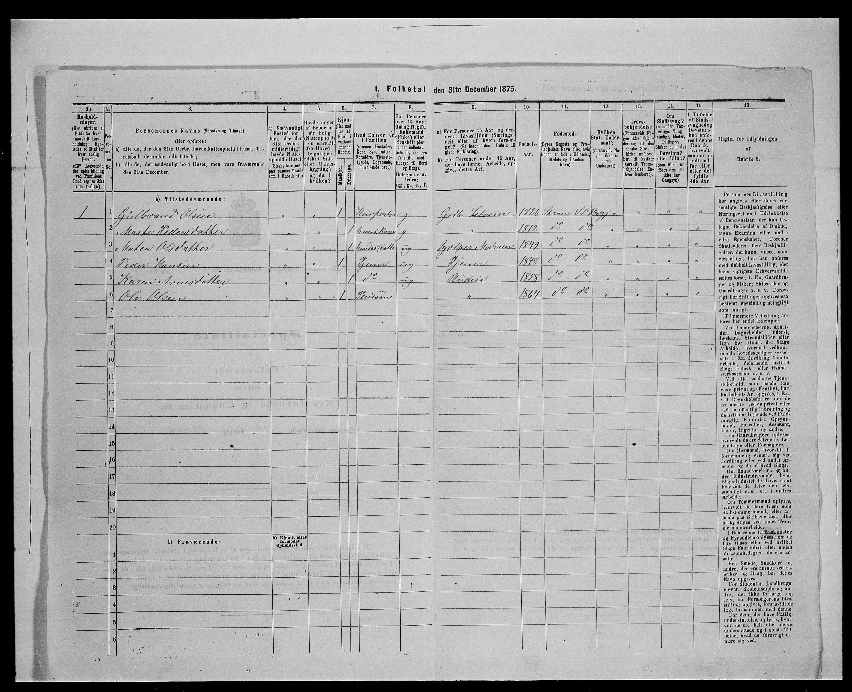 SAH, Folketelling 1875 for 0419P Sør-Odal prestegjeld, 1875, s. 377