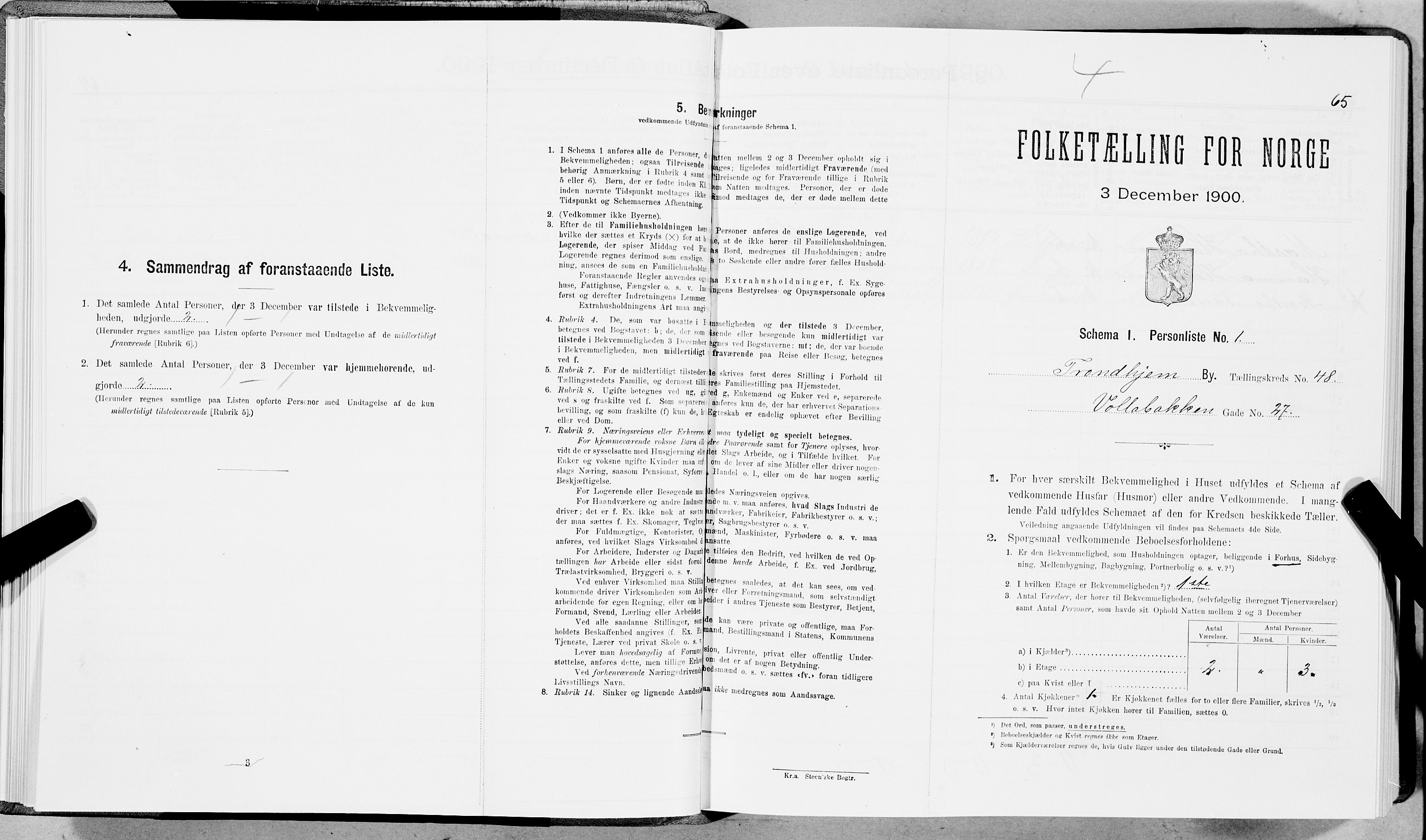 SAT, Folketelling 1900 for 1601 Trondheim kjøpstad, 1900, s. 7906