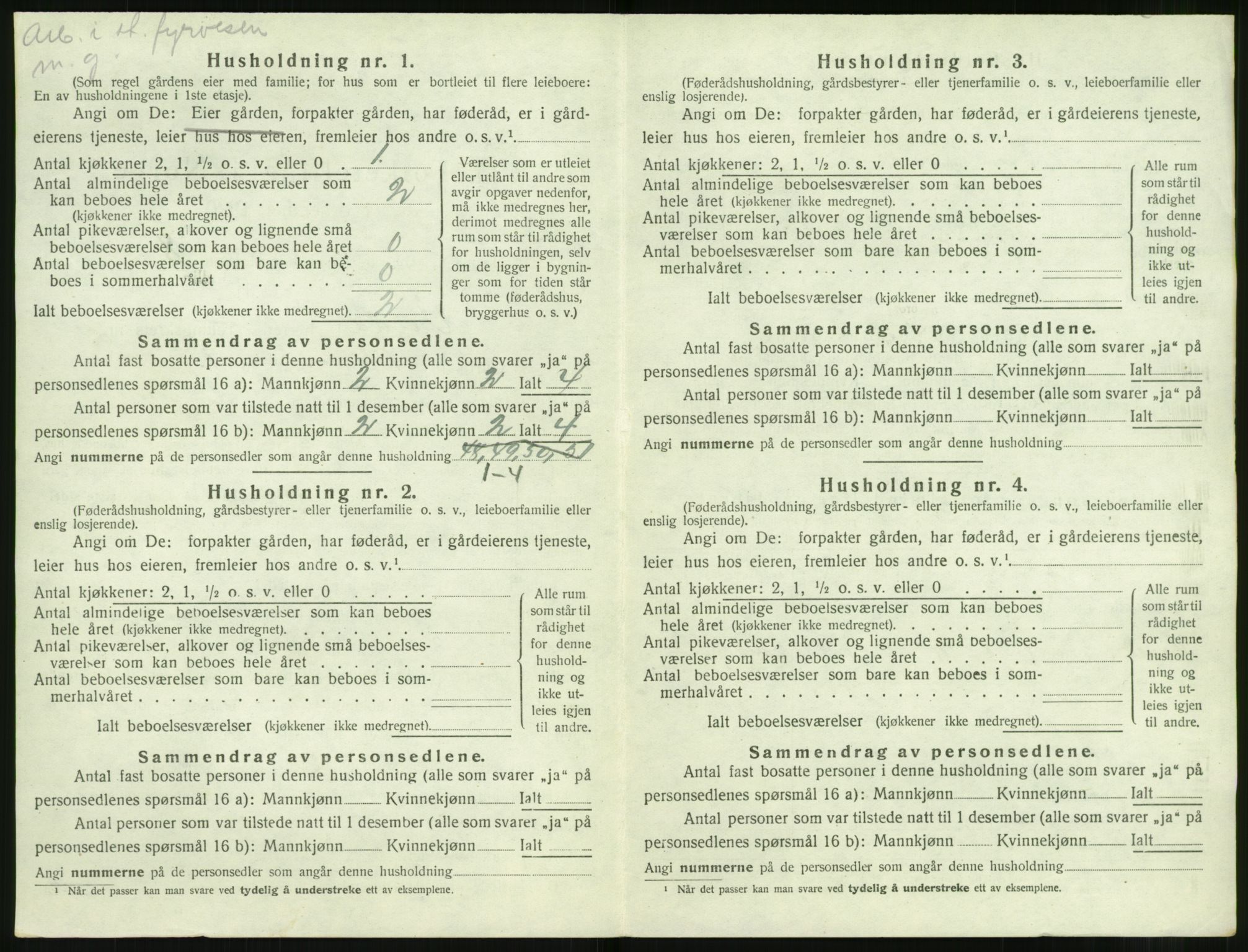 SAT, Folketelling 1920 for 1519 Volda herred, 1920, s. 1685