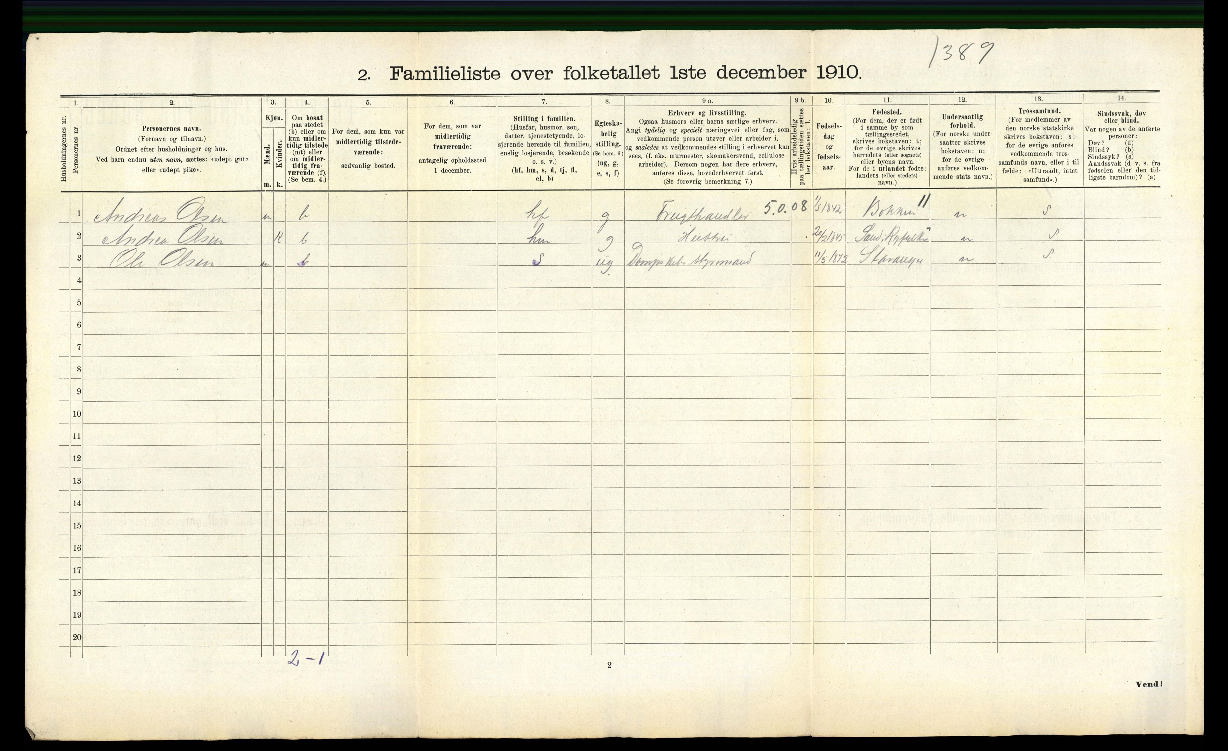 RA, Folketelling 1910 for 1106 Haugesund kjøpstad, 1910, s. 5305