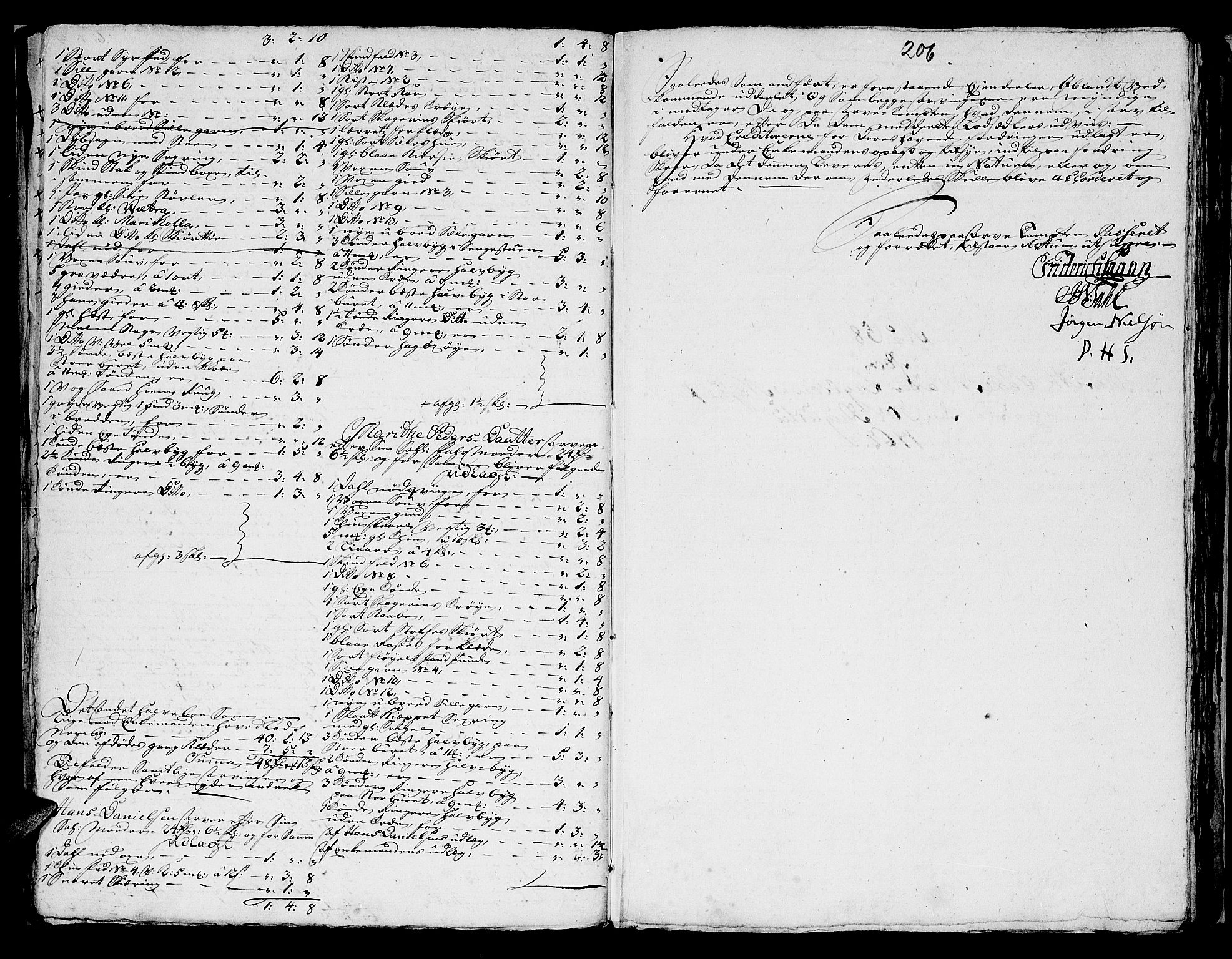 Helgeland sorenskriveri, AV/SAT-A-0004/3/3A/L0051: Konseptprotokoll 36, 1762, s. 205b-206a