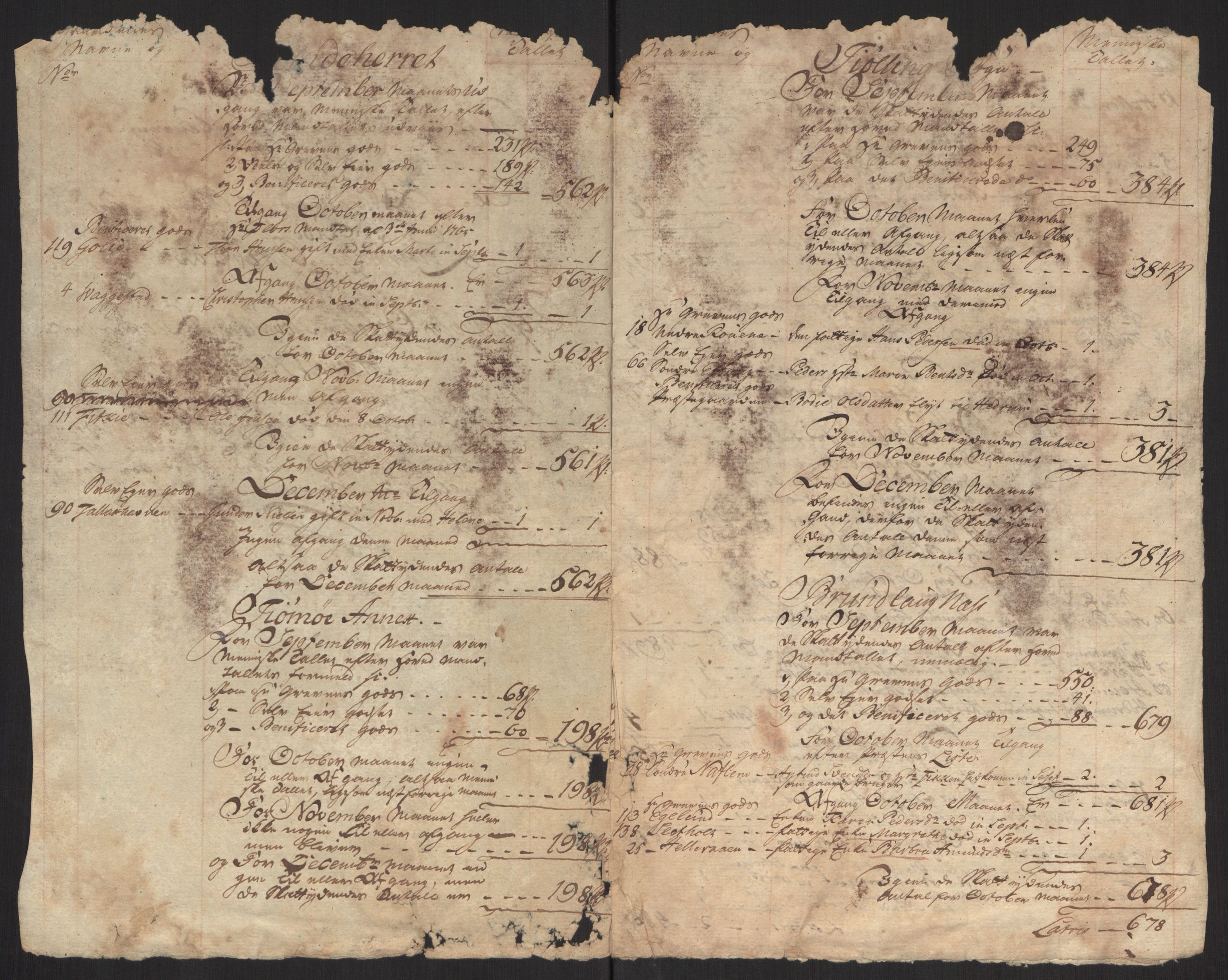 Larvik grevskap, SAKO/A-1056/Y/Yb/L0001: Dokumenter, 1698-1782, s. 58