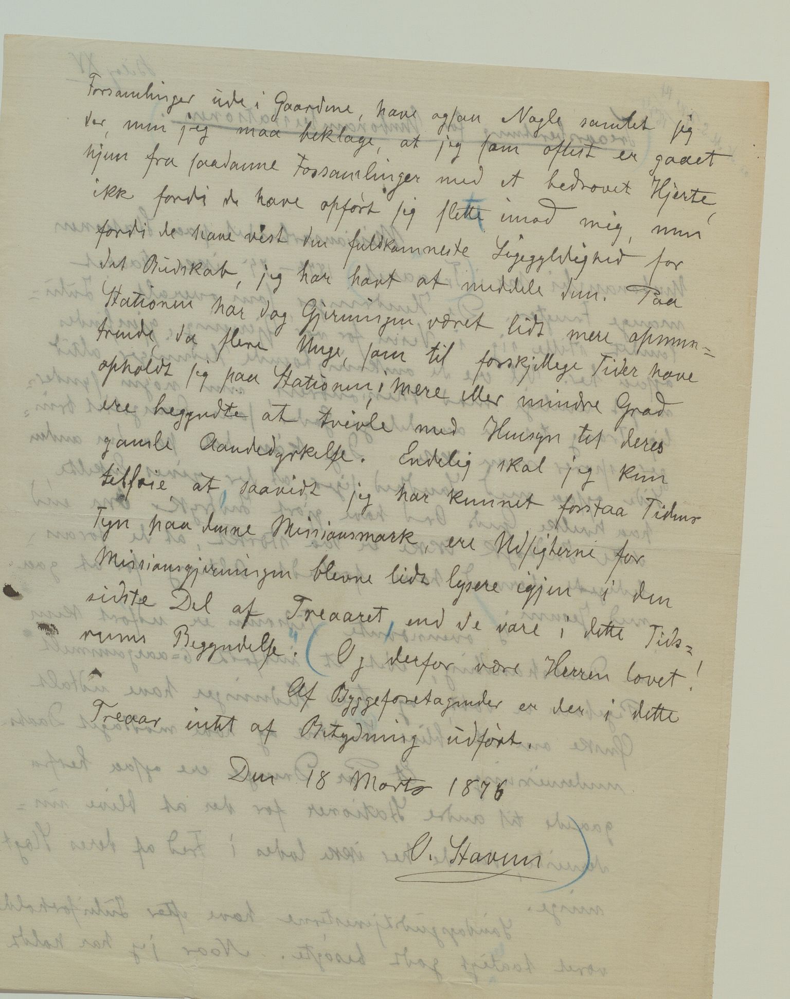 Det Norske Misjonsselskap - hovedadministrasjonen, VID/MA-A-1045/D/Da/Daa/L0035/0002: Konferansereferat og årsberetninger / Konferansereferat fra Sør-Afrika., 1876