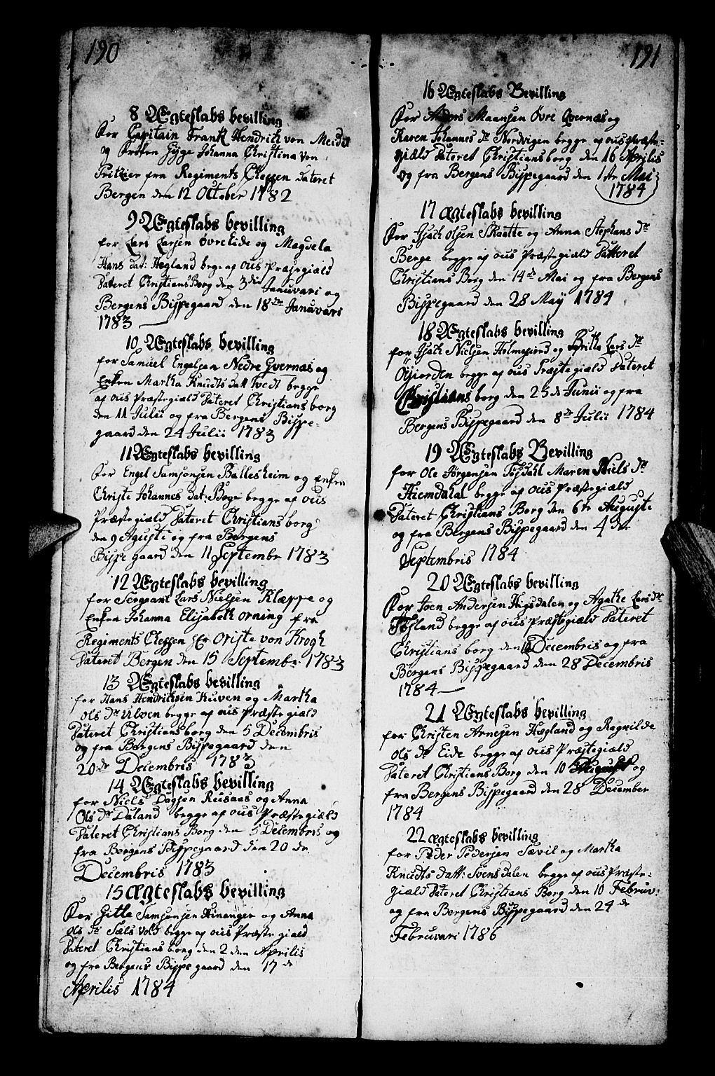 Os sokneprestembete, AV/SAB-A-99929: Ministerialbok nr. A 13, 1783-1810, s. 190-191