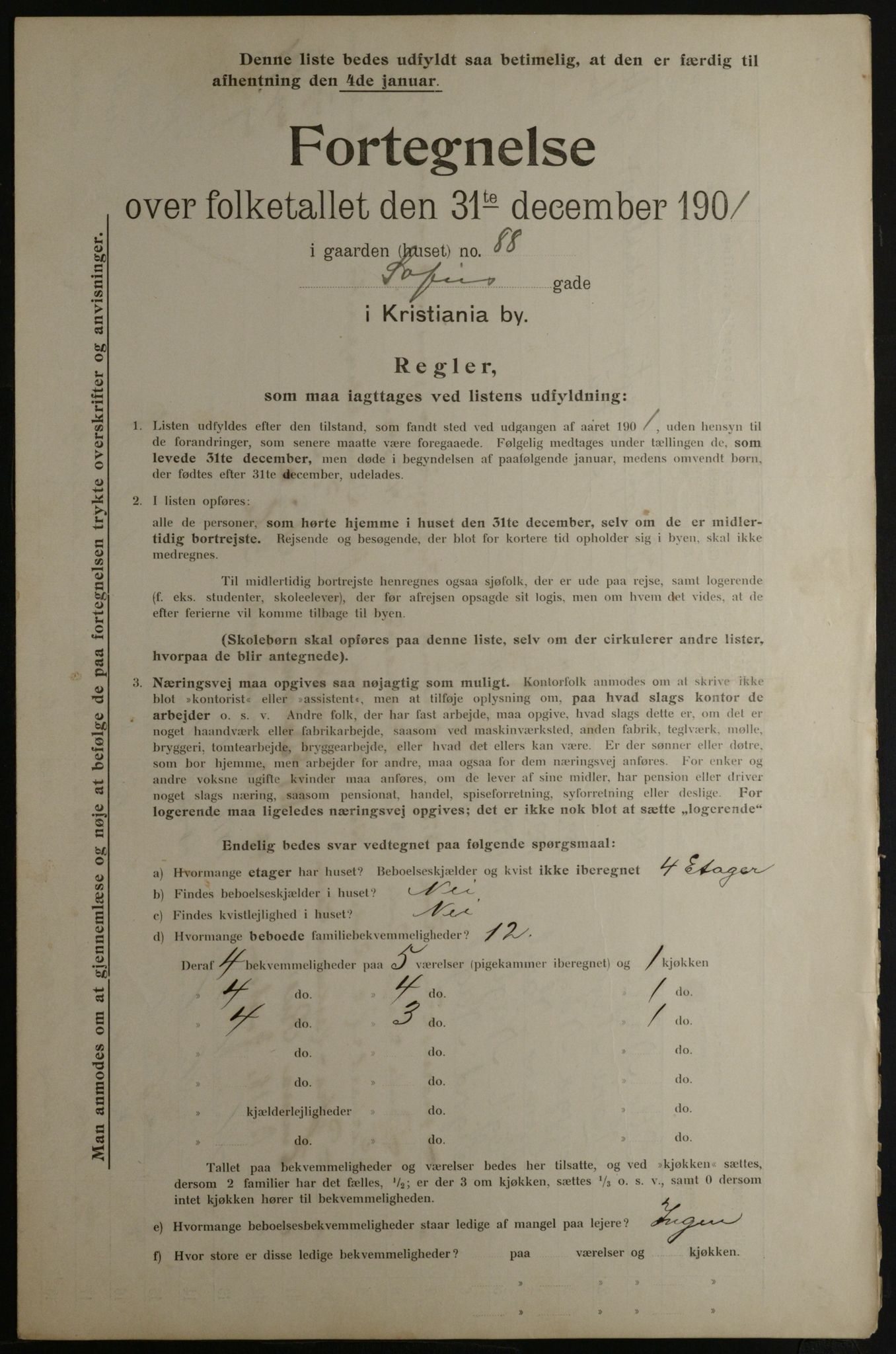 OBA, Kommunal folketelling 31.12.1901 for Kristiania kjøpstad, 1901, s. 15288