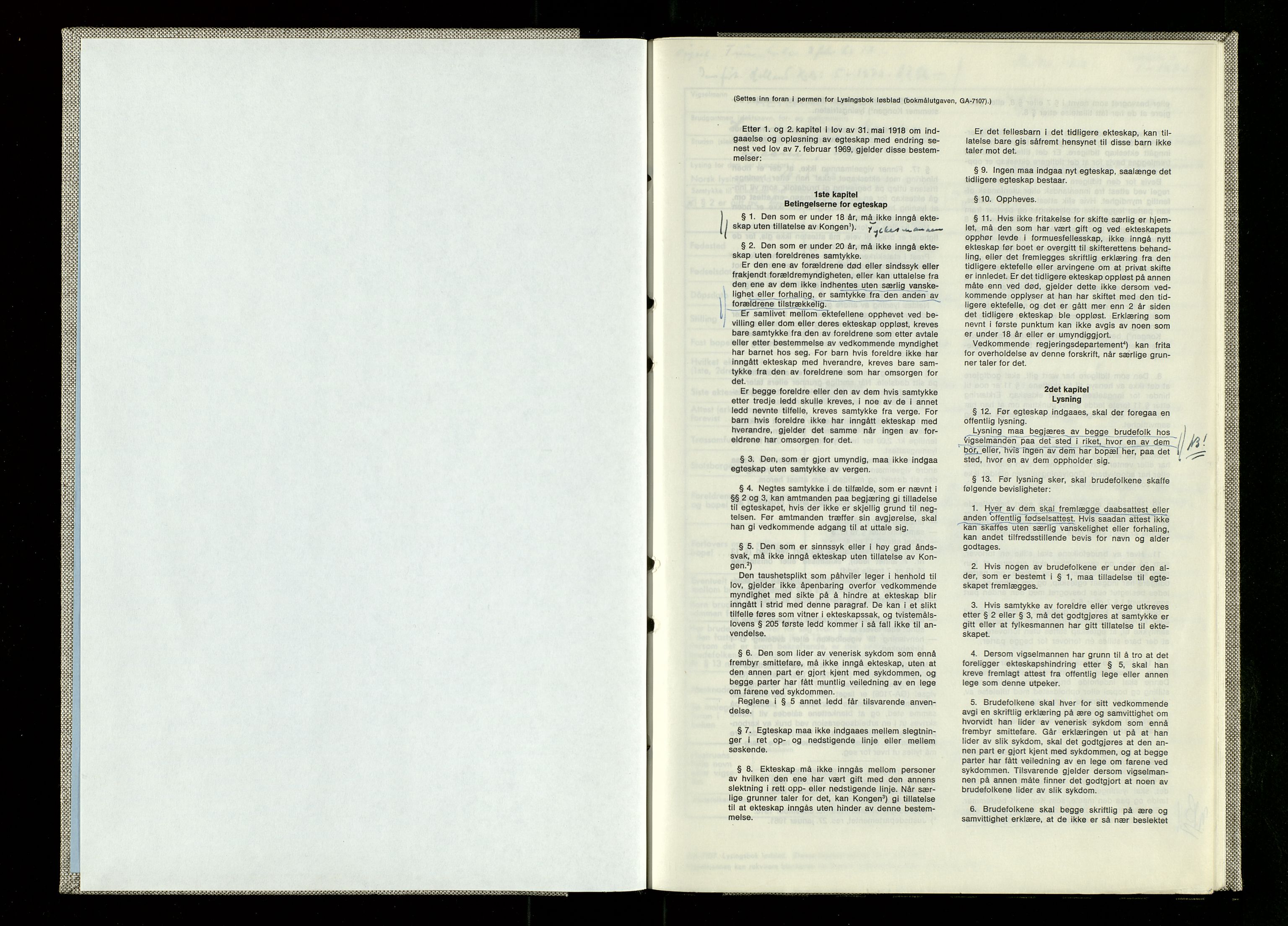 Hetland sokneprestkontor, SAST/A-101826/70/705BA/L0011: Lysningsprotokoll nr. 11, 1973-1973